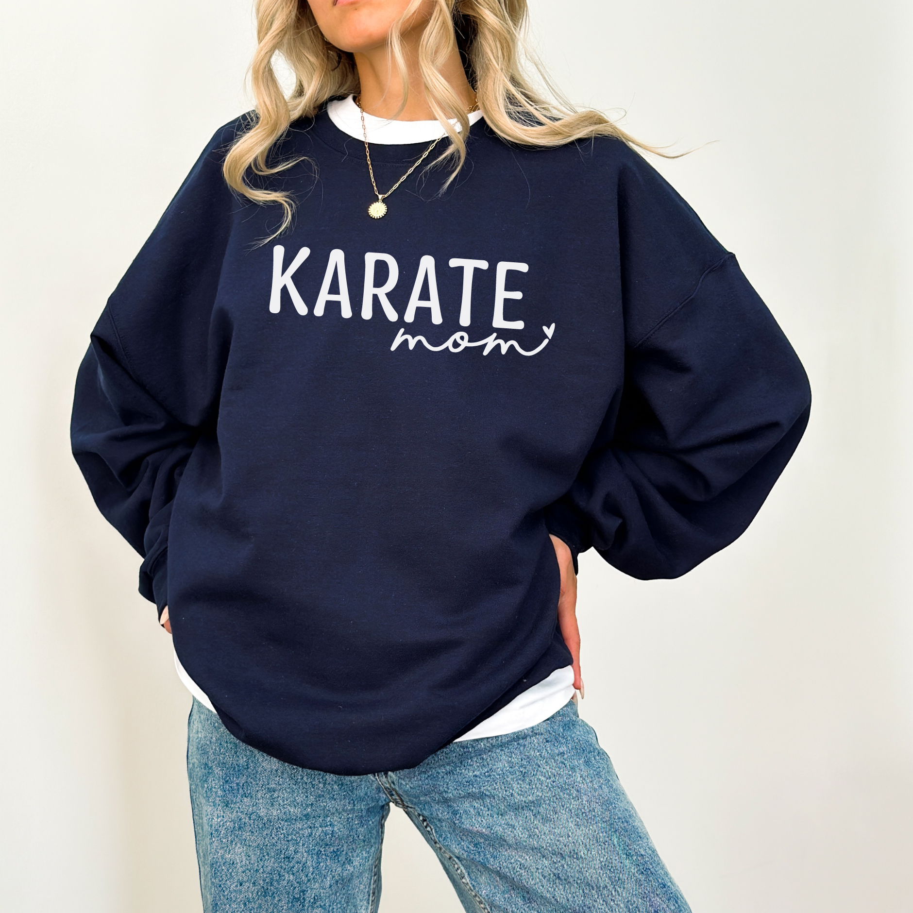 Karate mom -- adult sweatshirt