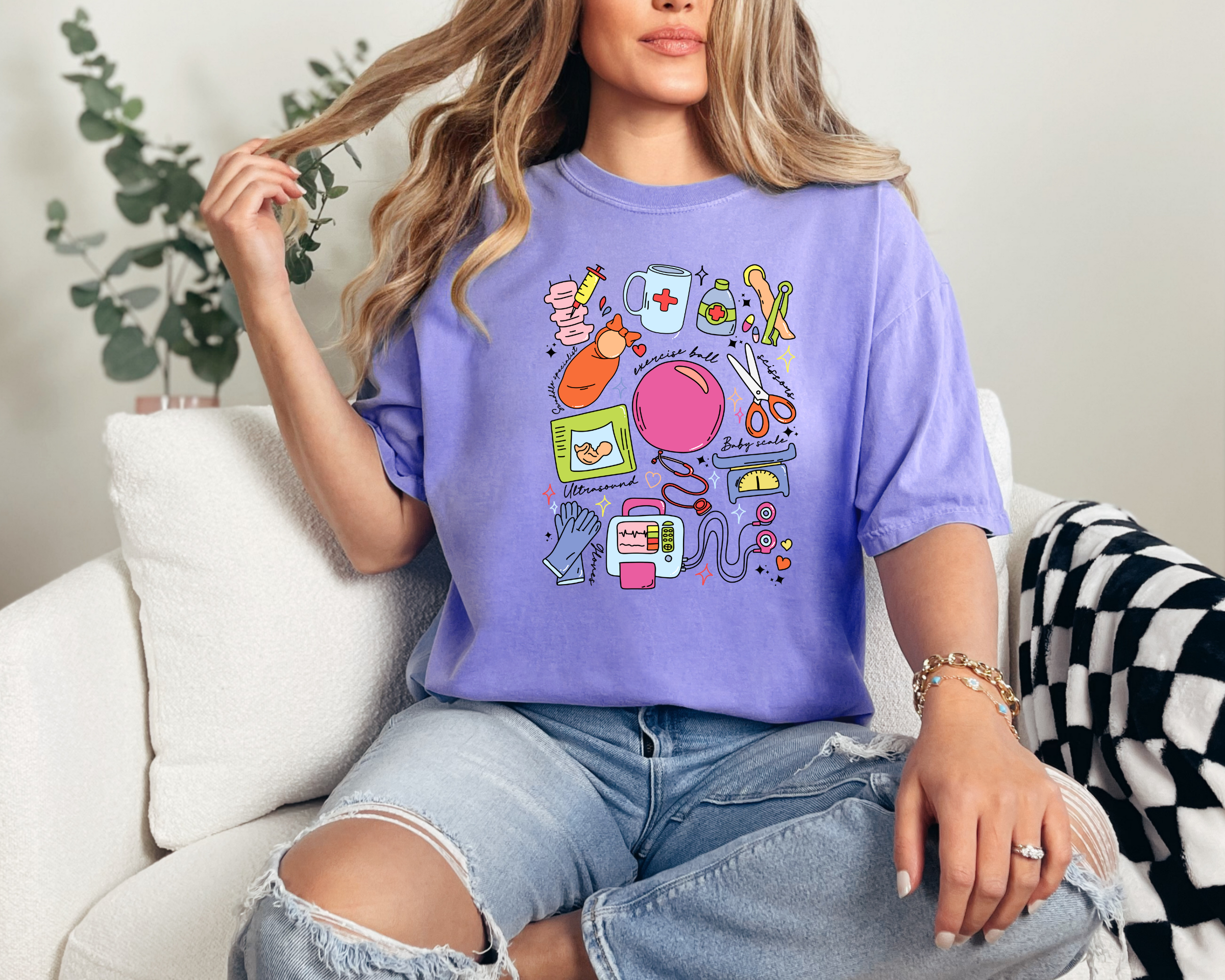 Labor and delivery nurse T-Shirt for mother baby nurses