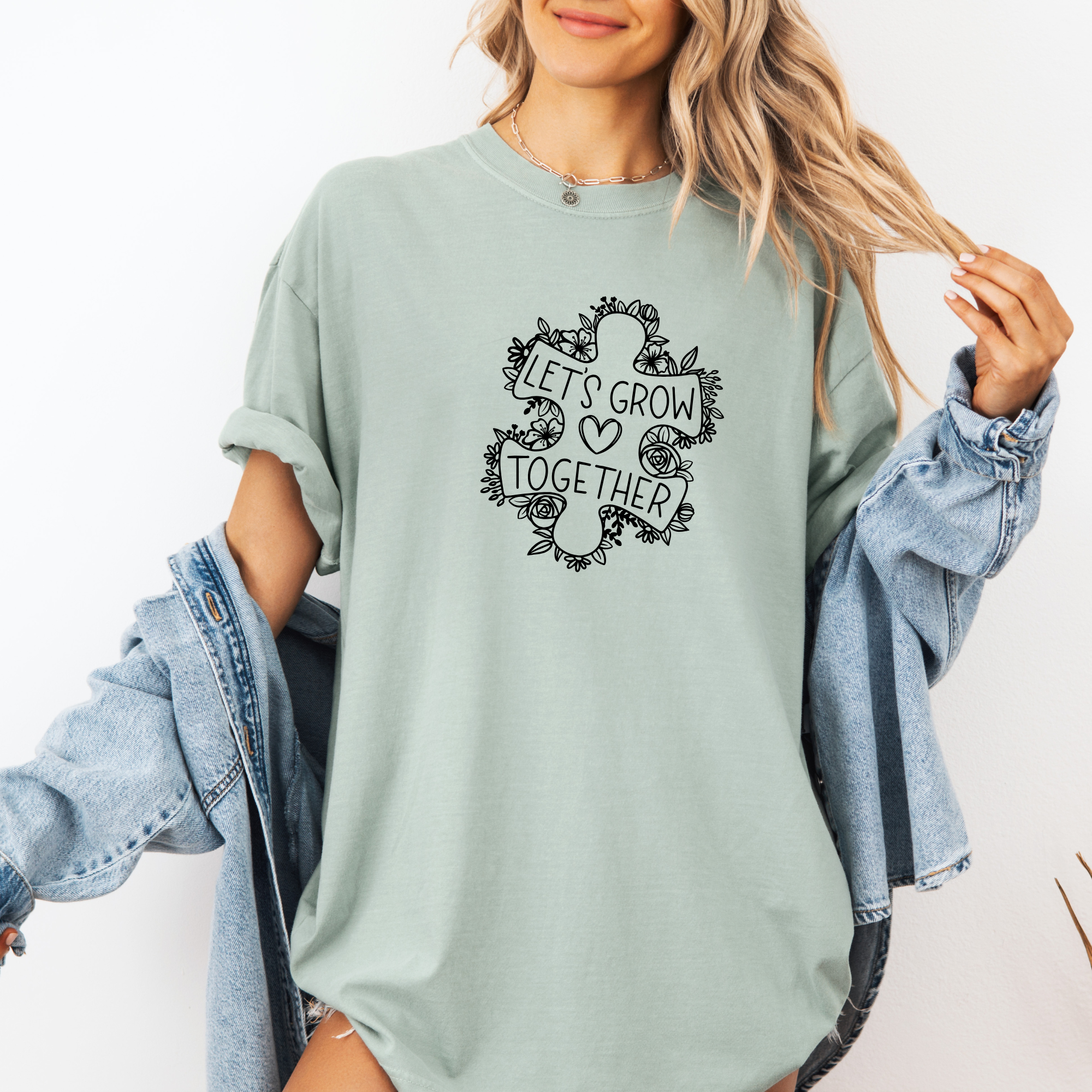 Let's grow together  - adult shirt