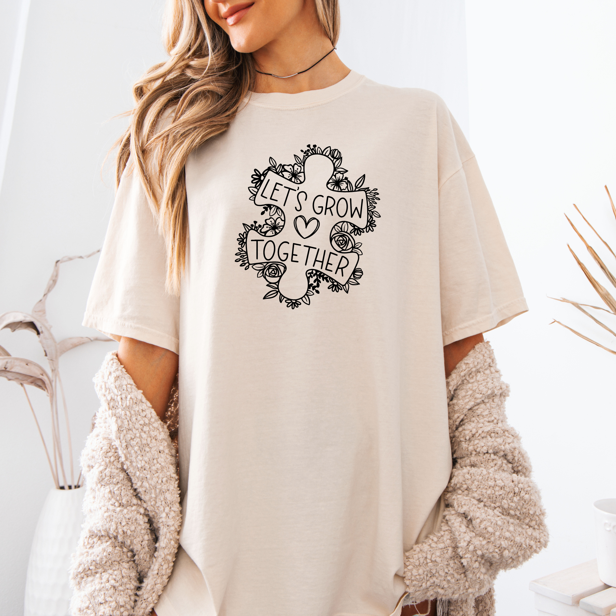 Let's grow together  - adult shirt