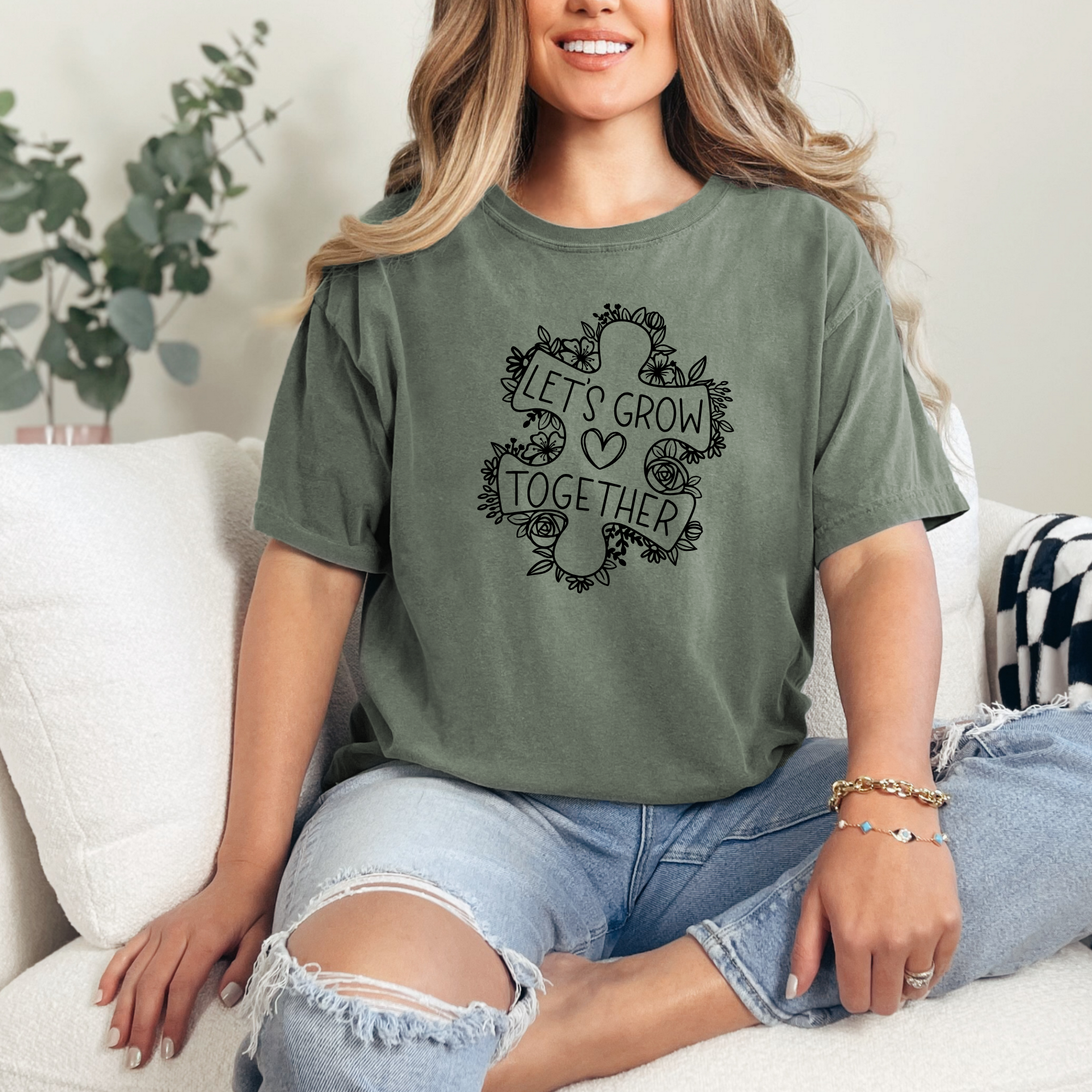 Let's grow together  - adult shirt