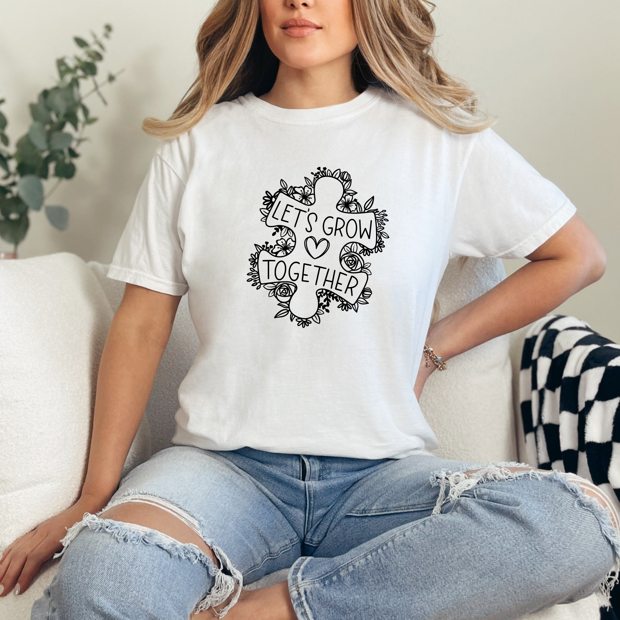 Let's grow together  - adult shirt
