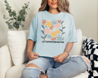 Let kindness bloom womens graphic tee for spring or summer