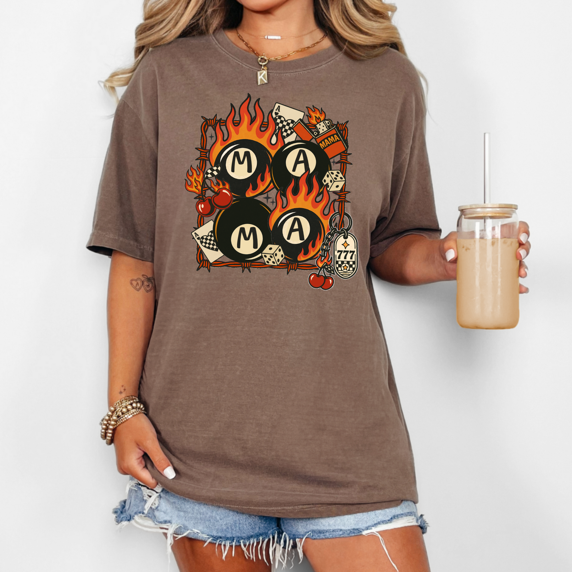 Mama 8 Ball Retro T-Shirt | Womens Retro-Inspired T-Shirt