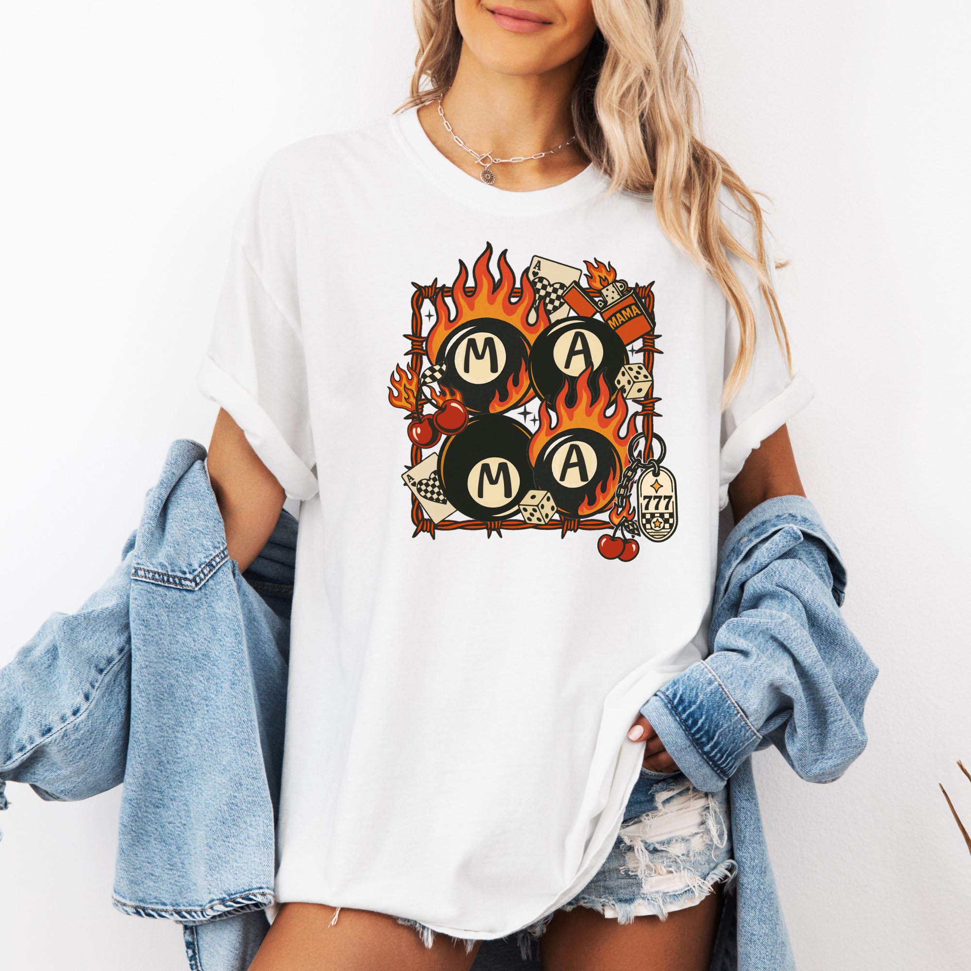 Mama 8 Ball Retro T-Shirt | Womens Retro-Inspired T-Shirt