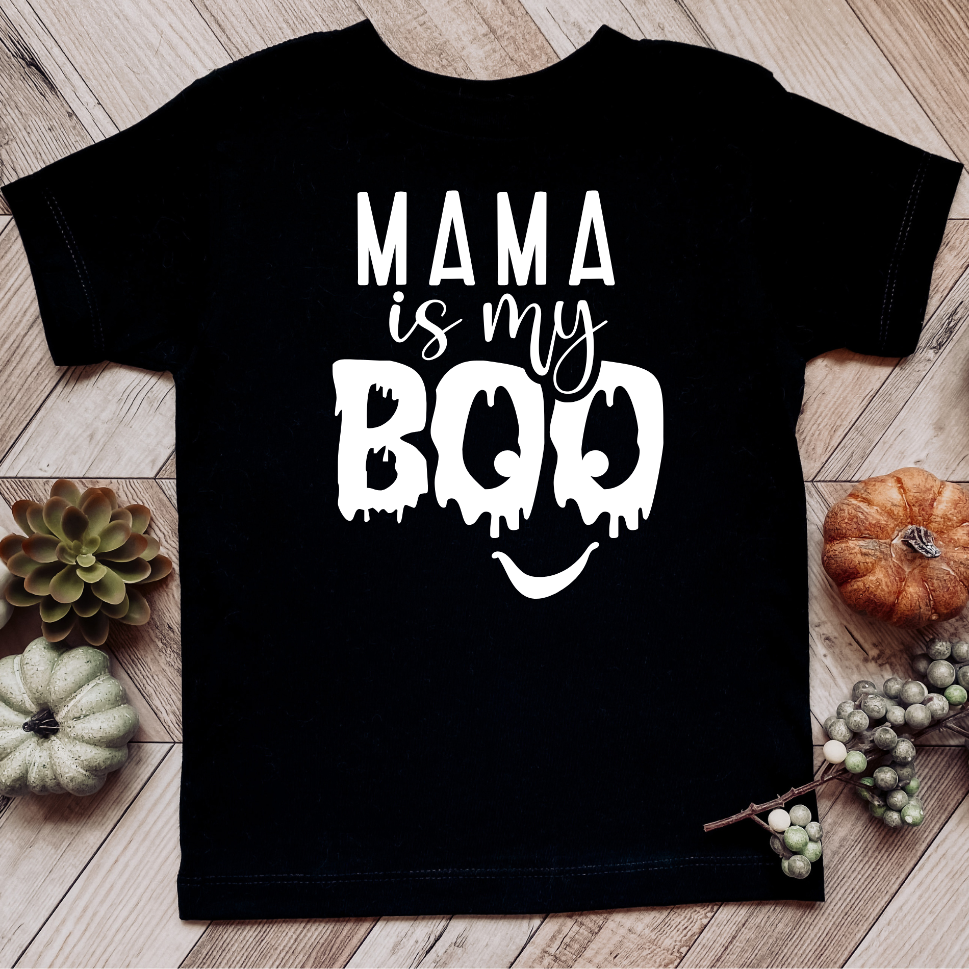 Mama Is My Boo T-Shirt | Toddler Halloween Shirt
