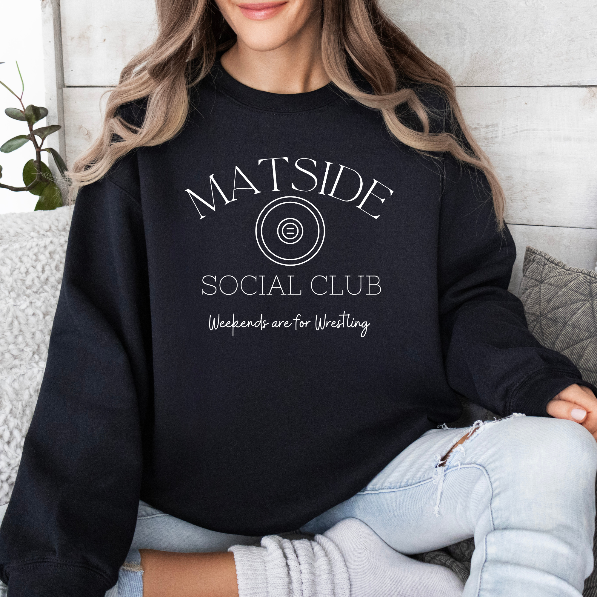 Matside Social Club Wrestling Sweatshirt | Wrestling Mom Sweatshirt