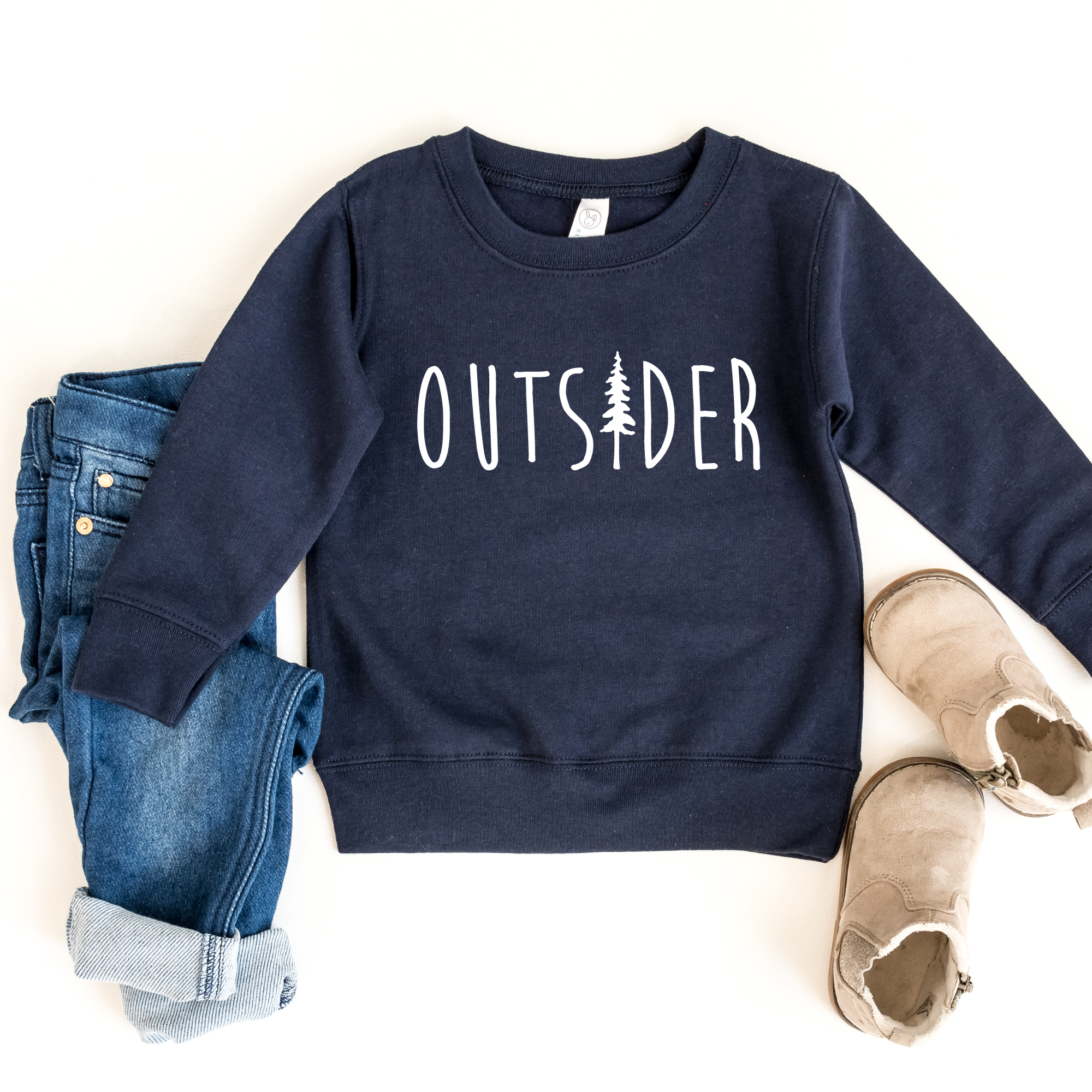 kids sweatshirt that says outsider