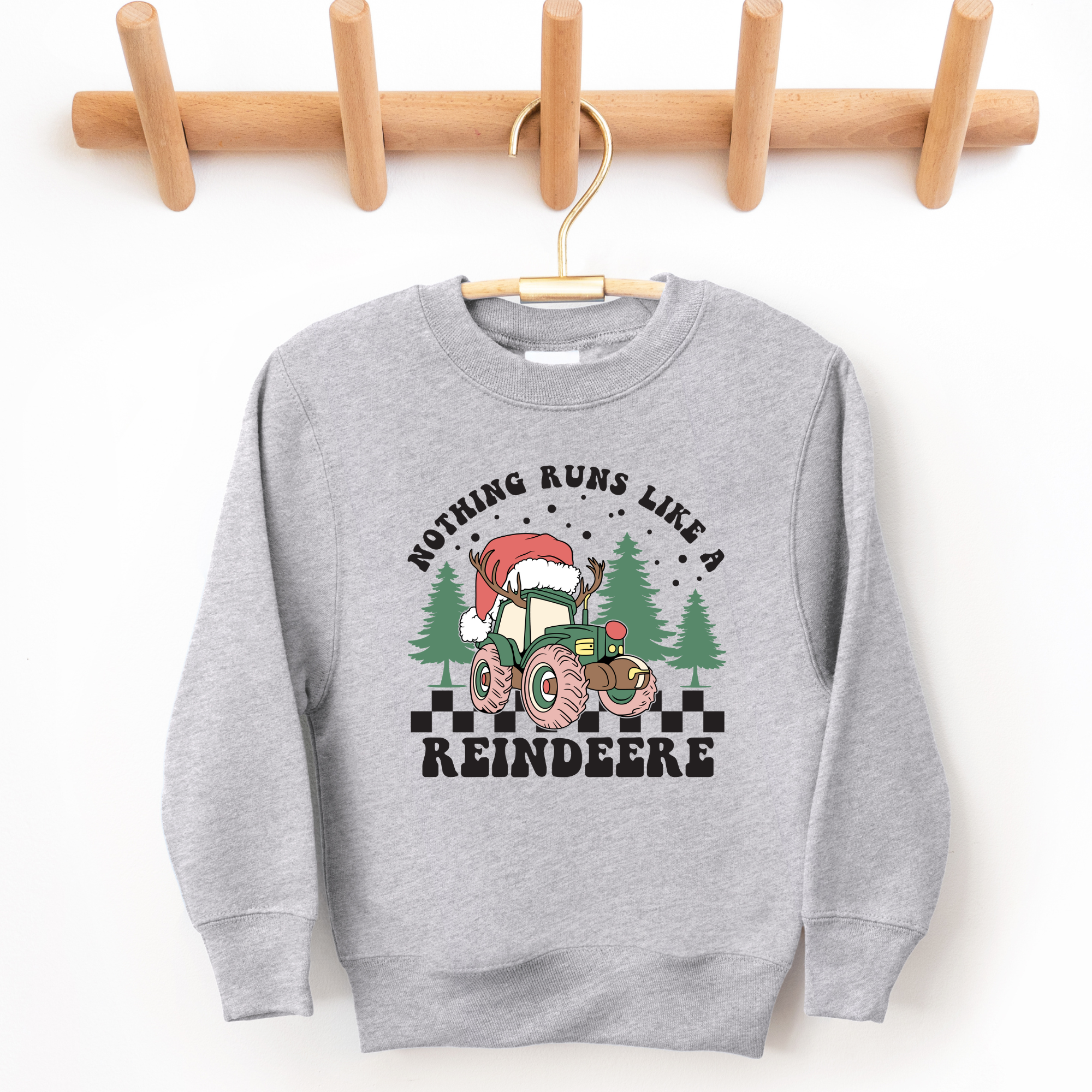 Nothing Runs Like A Reindeere Sweatshirt | Kids Christmas Sweatshirt