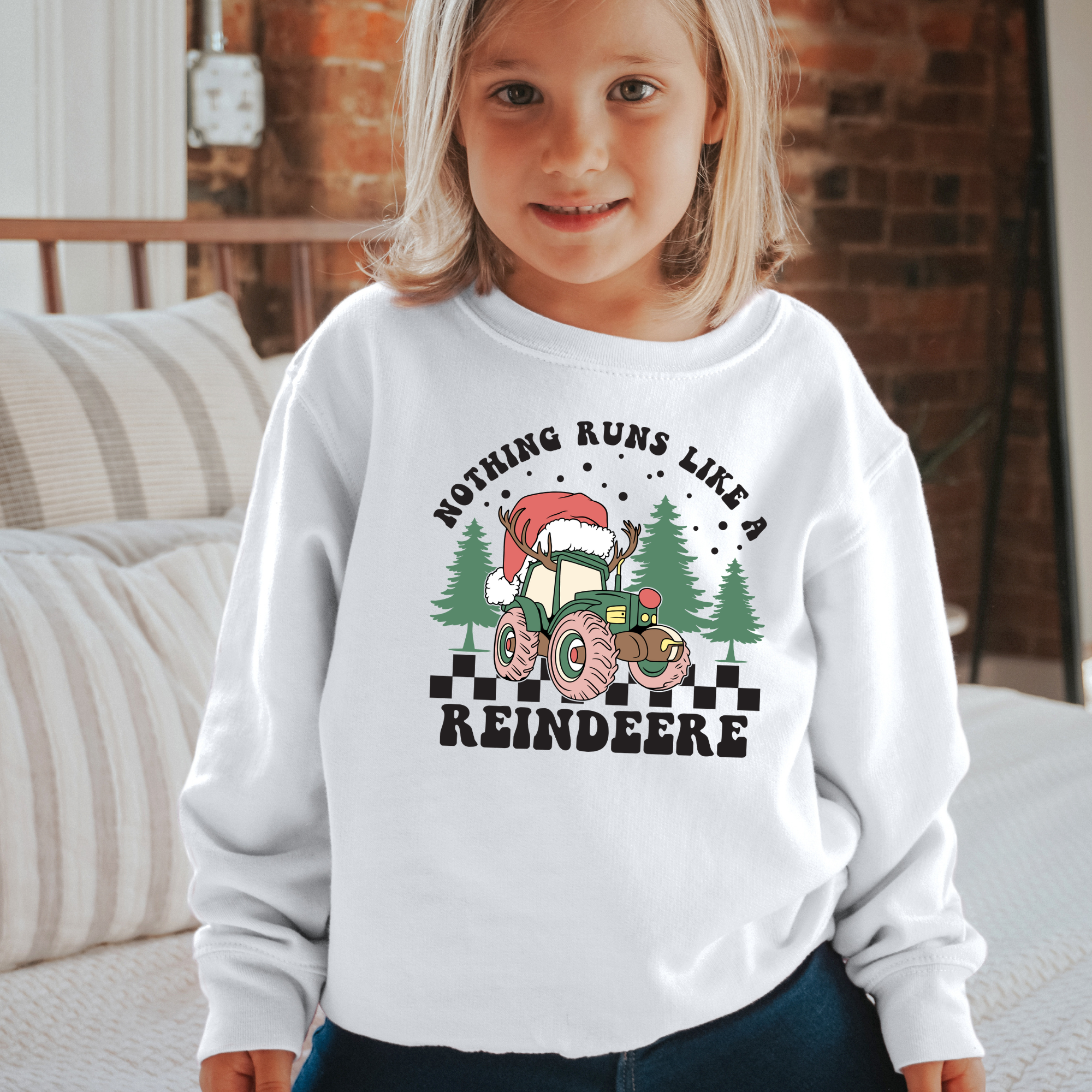Nothing Runs Like A Reindeere Sweatshirt | Toddler Christmas Shirt
