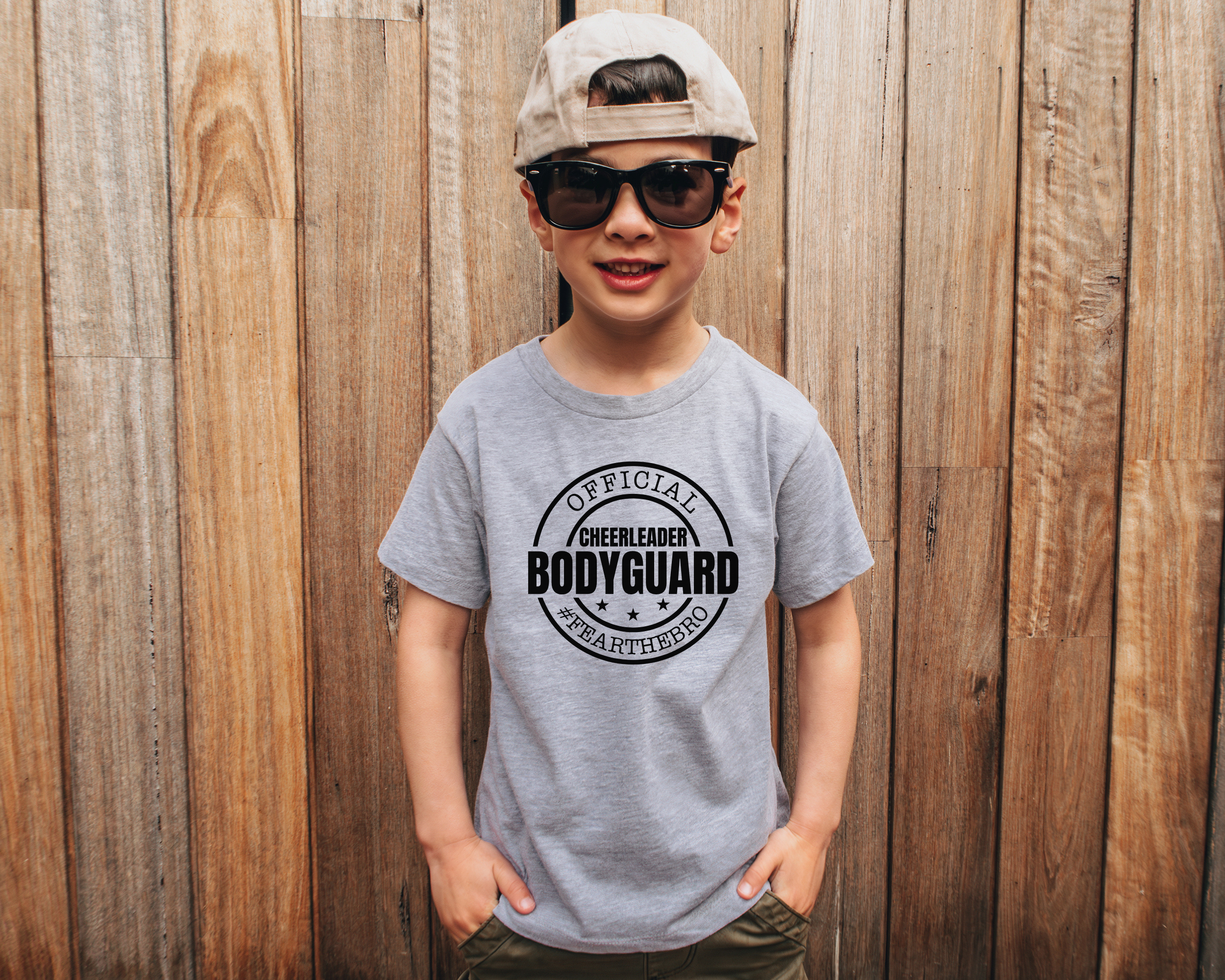 Official cheerleader bodyguard tshirt for cheer brothers