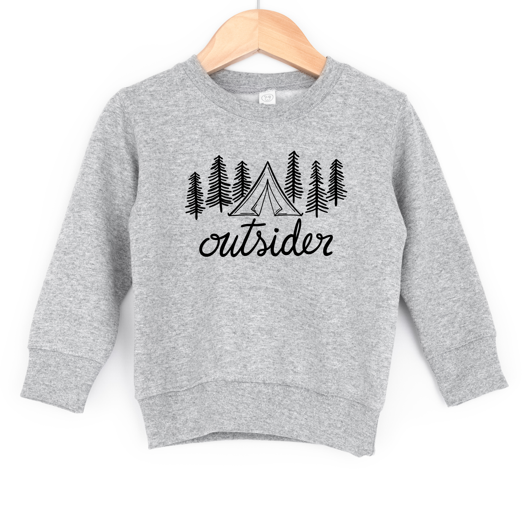 Outsider camping -- kids sweatshirt