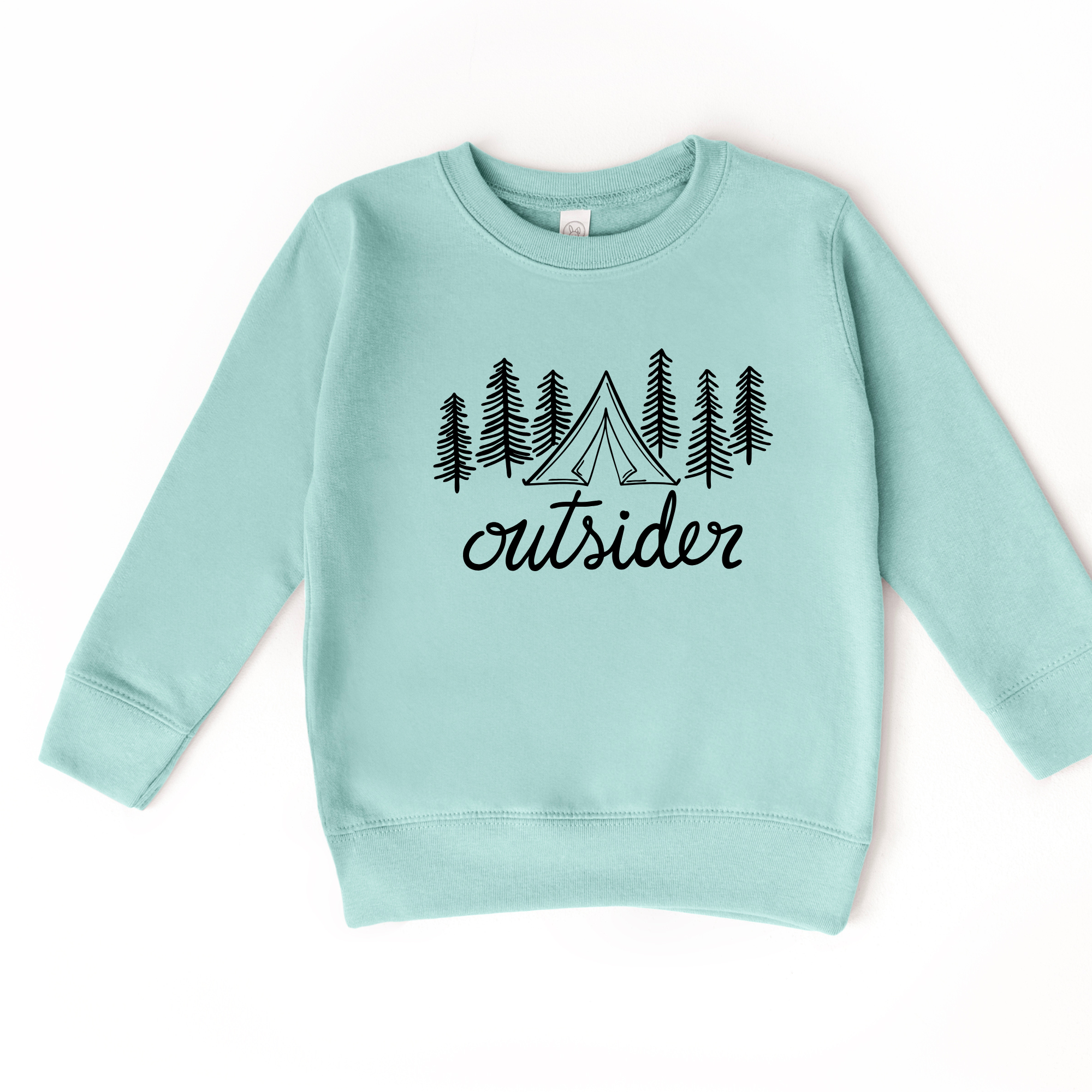 Outsider camping -- kids sweatshirt