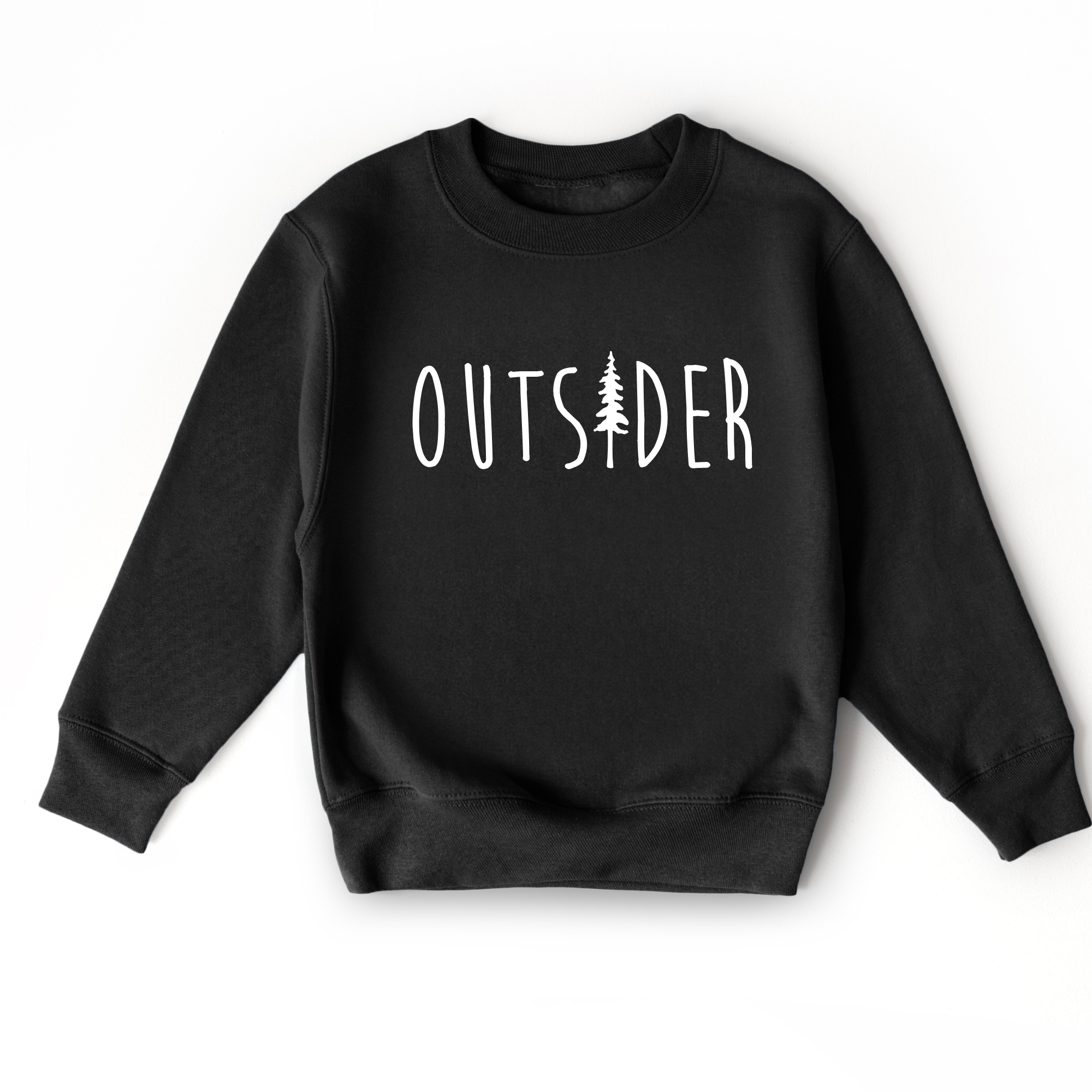 kids sweatshirt that says outsider