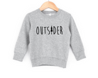 kids sweatshirt that says outsider