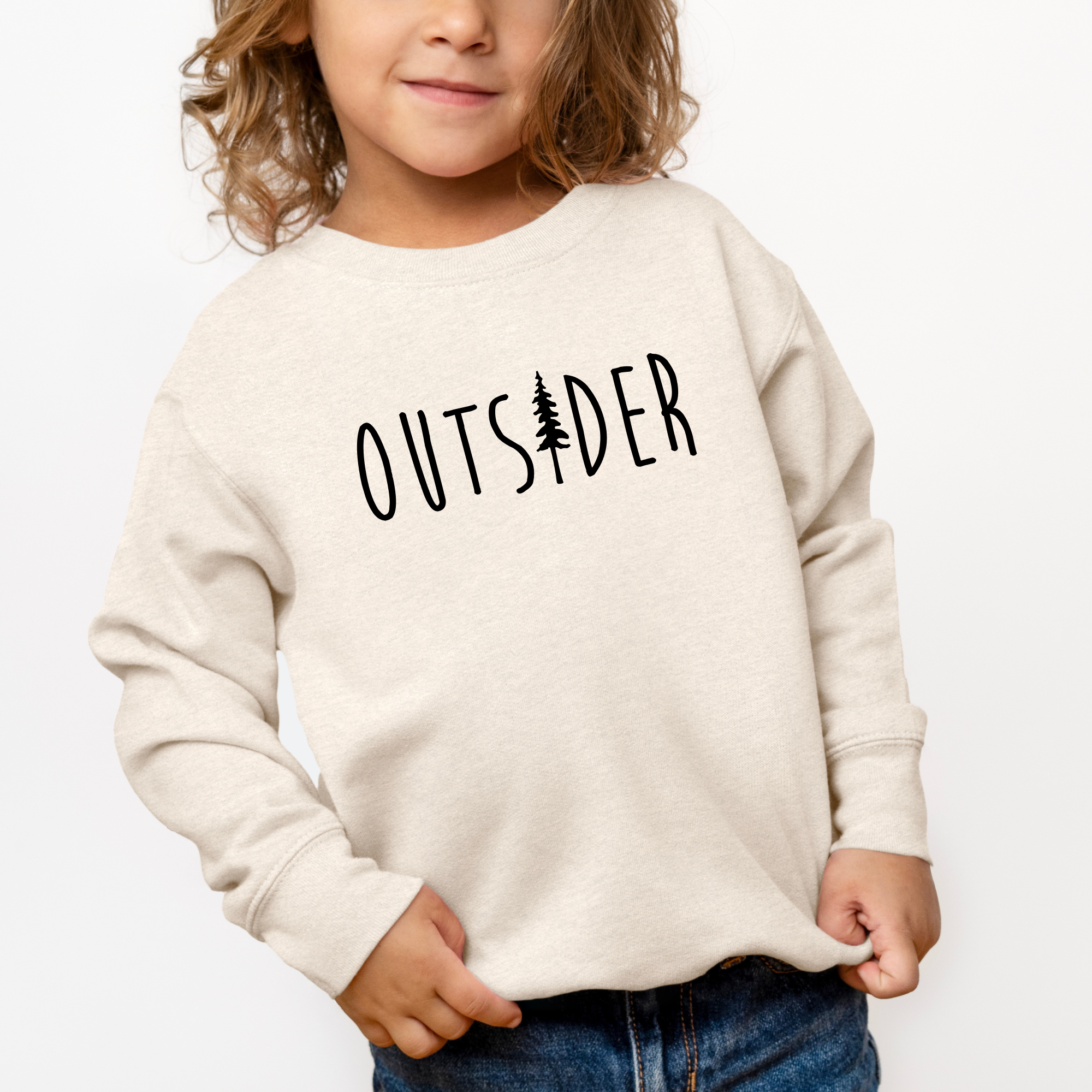 kids sweatshirt that says outsider