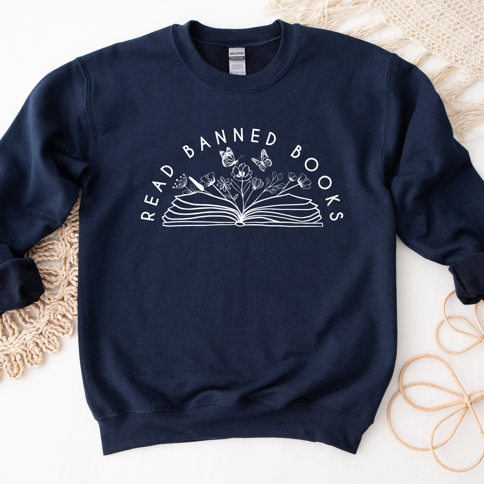 Read Banned Books Sweatshirt | Christian Crewneck