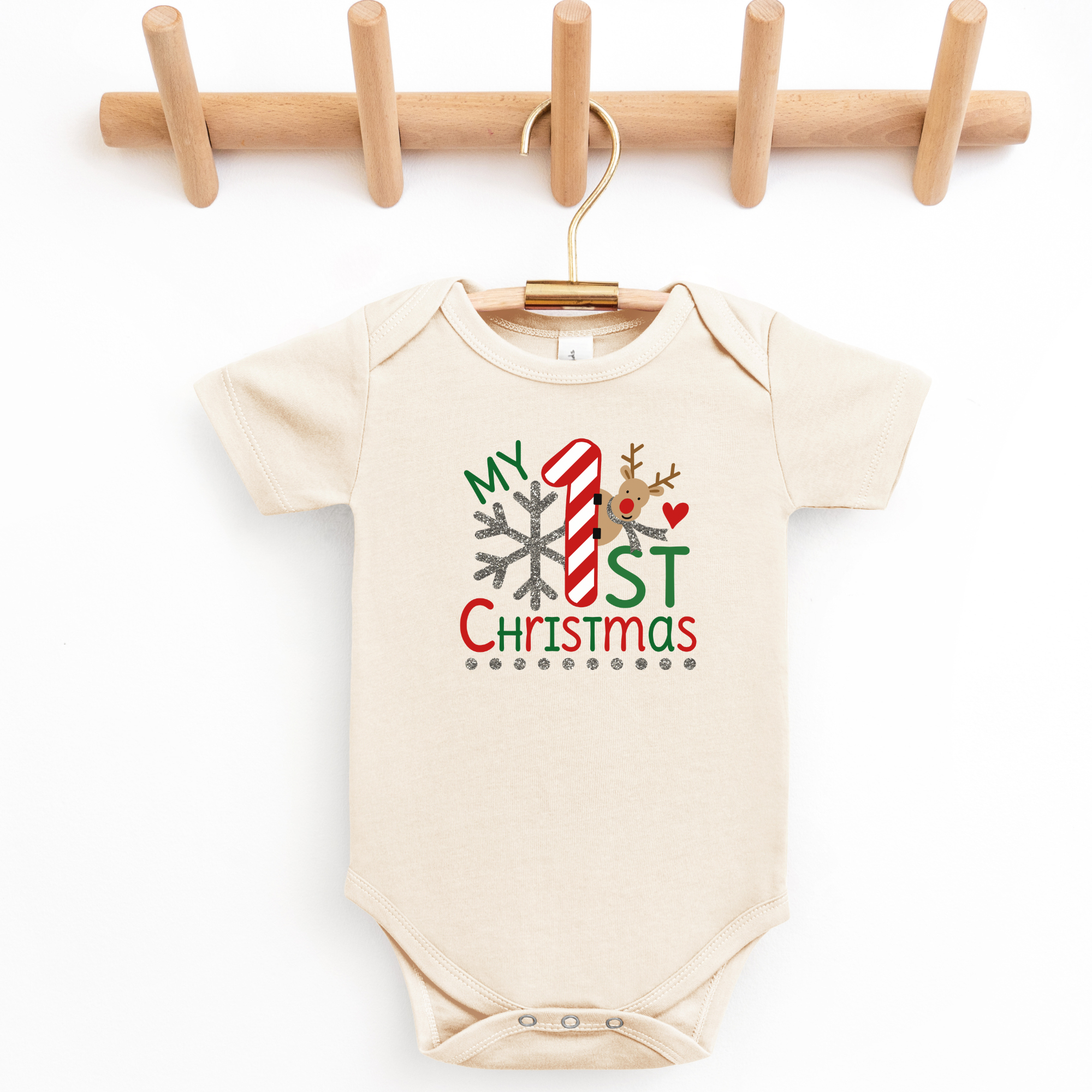 My First Christmas Reindeer Onesie