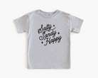 salty sandy happy kids beach shirt