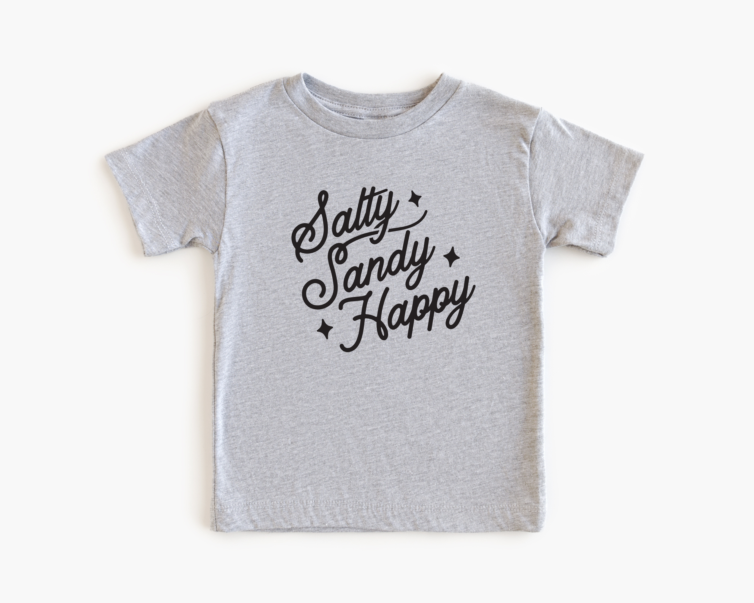 salty sandy happy kids beach shirt