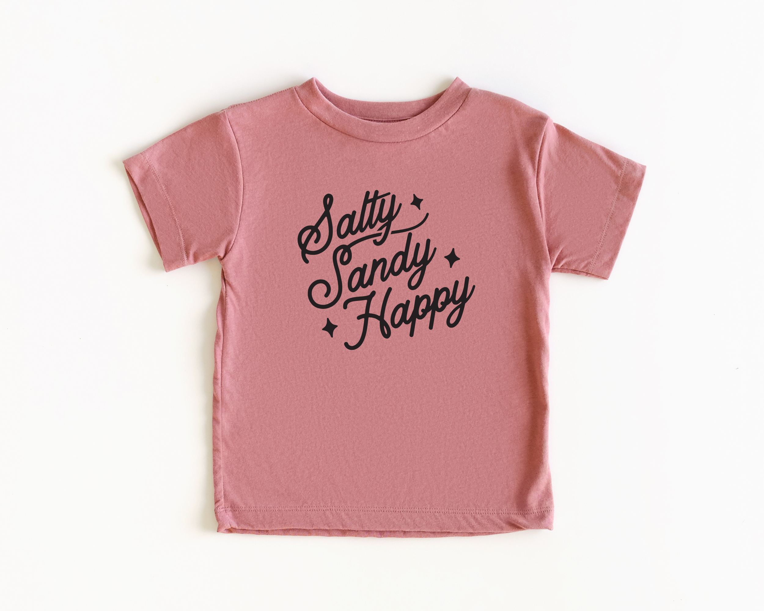 salty sandy happy kids beach shirt
