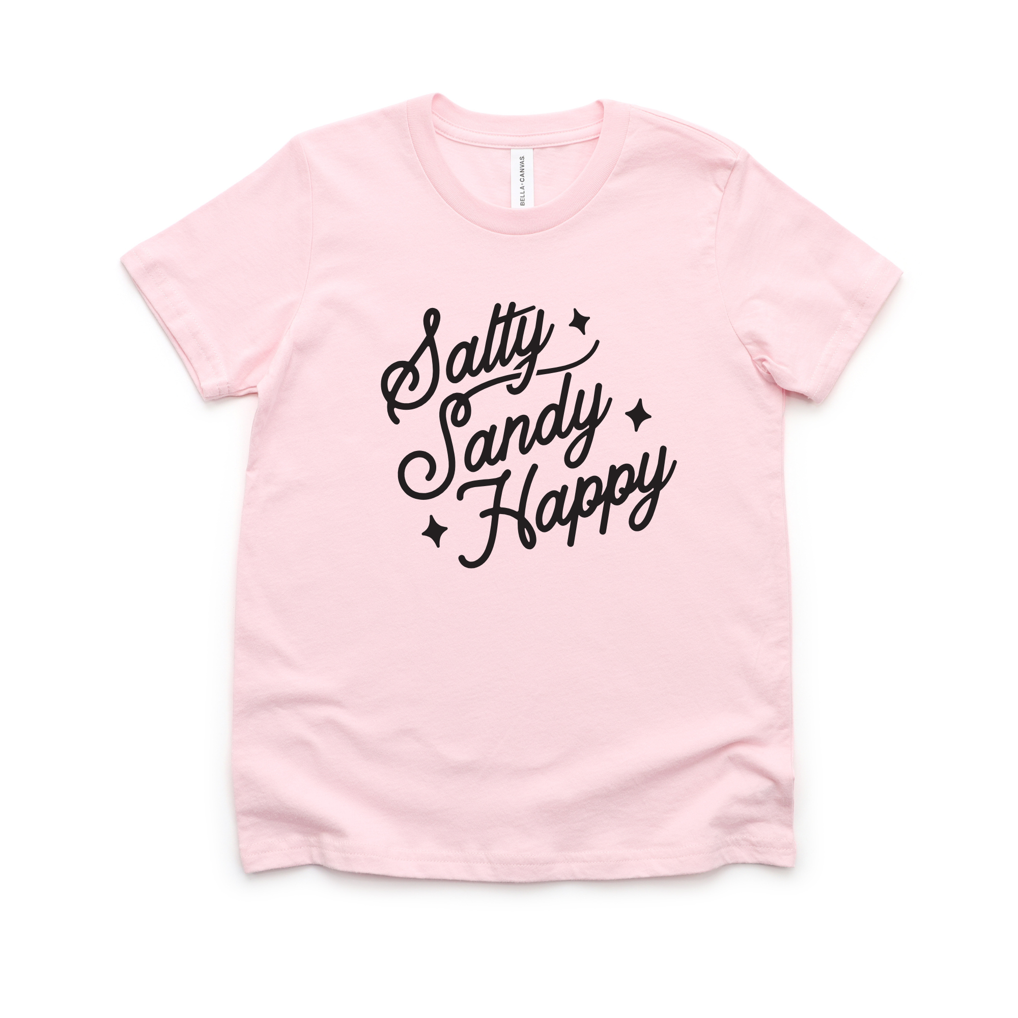 salty sandy happy kids beach shirt