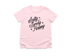 salty sandy happy kids beach shirt