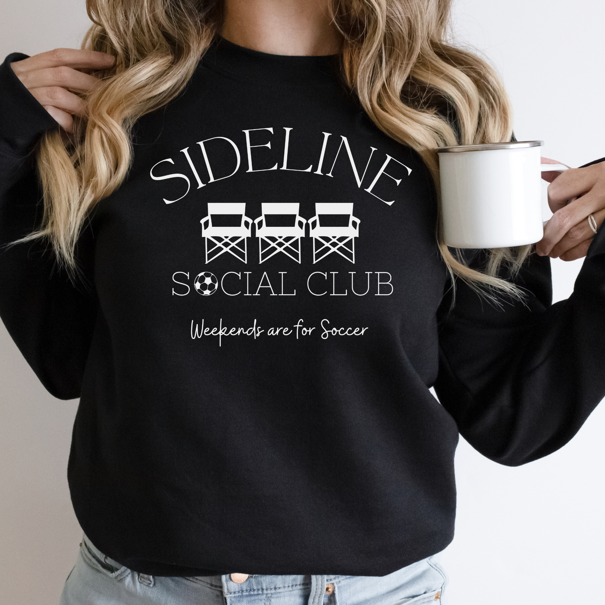 Sideline social club soccer sweatshirt