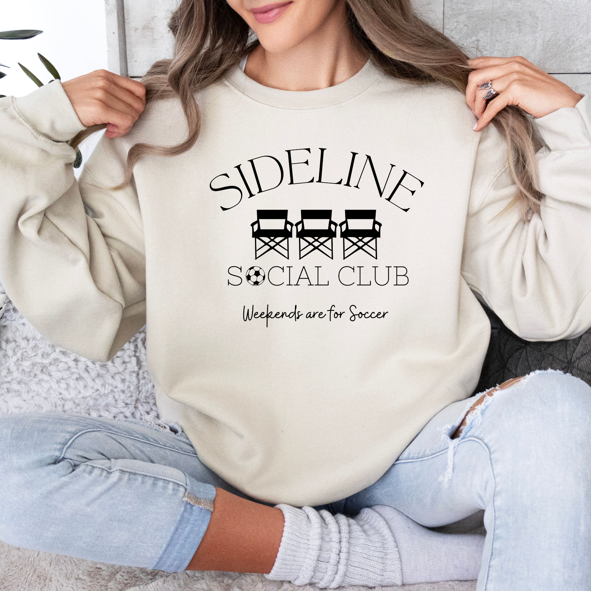 Sideline social club soccer sweatshirt