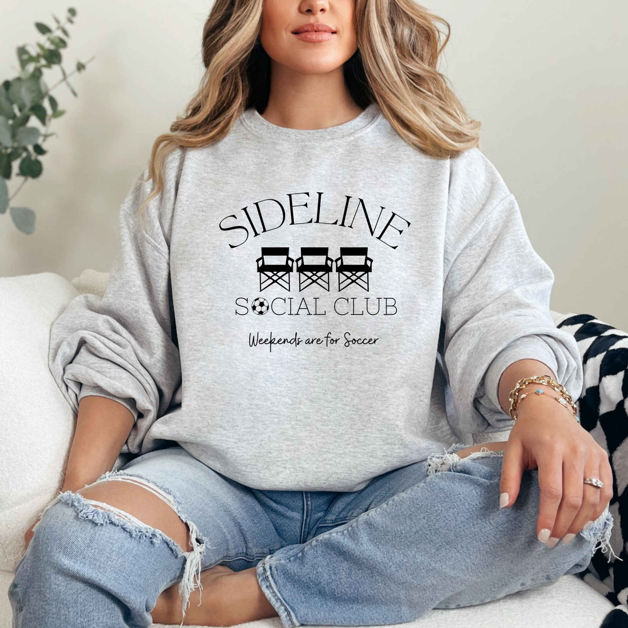 Sideline social club soccer sweatshirt