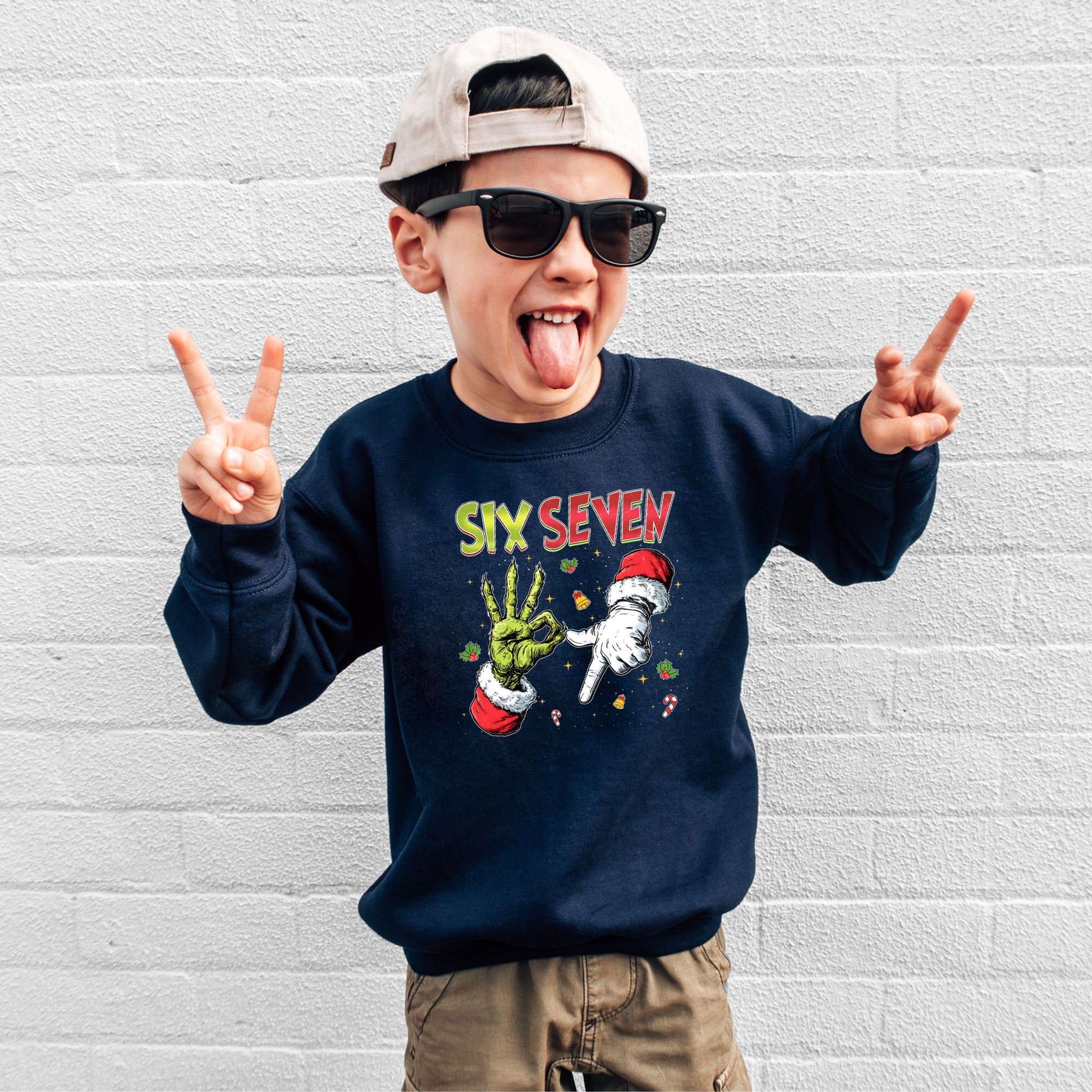 Six Seven Christmas Sweatshirt | Funny Christas Shirt