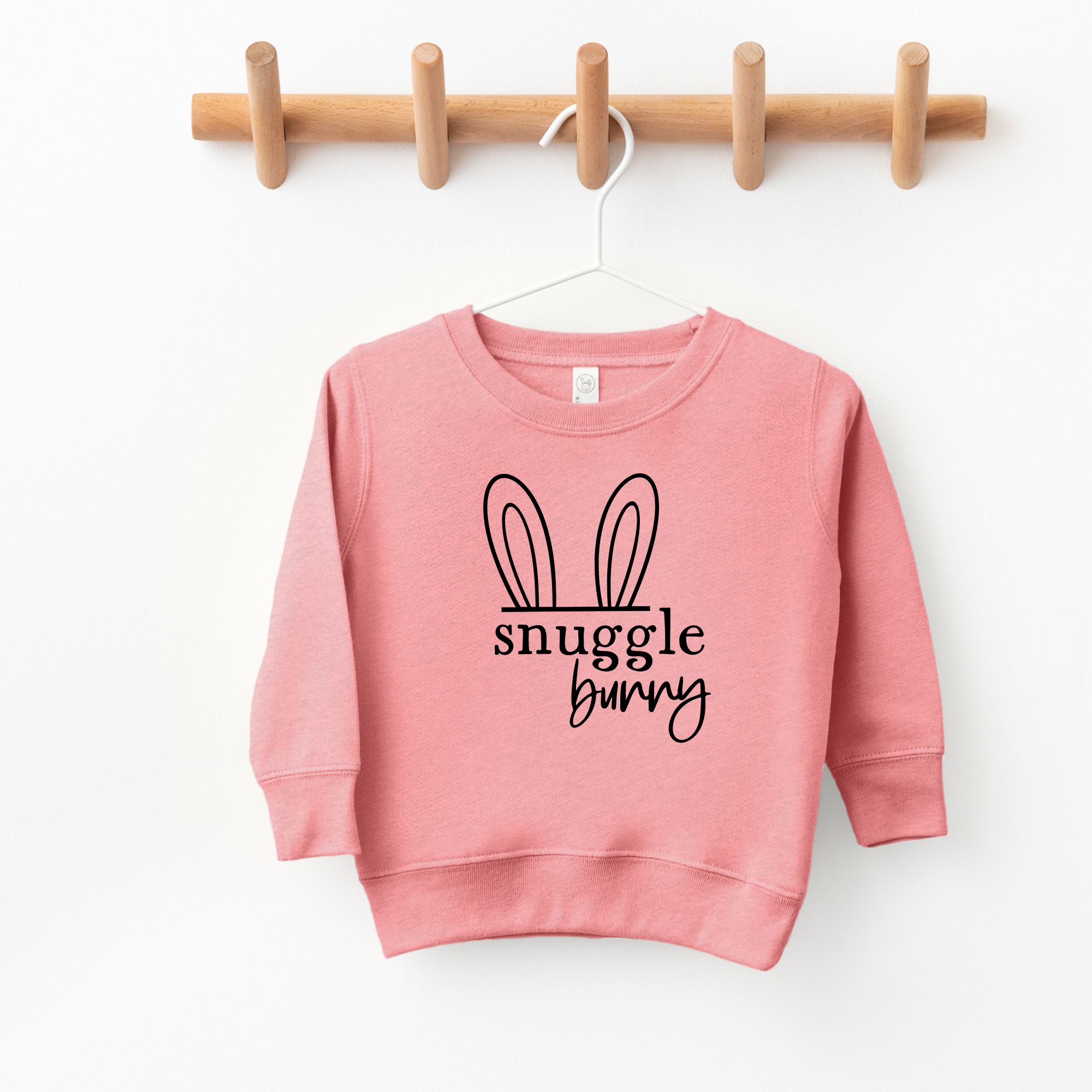 Snuggle bunny kids easter sweatshirt