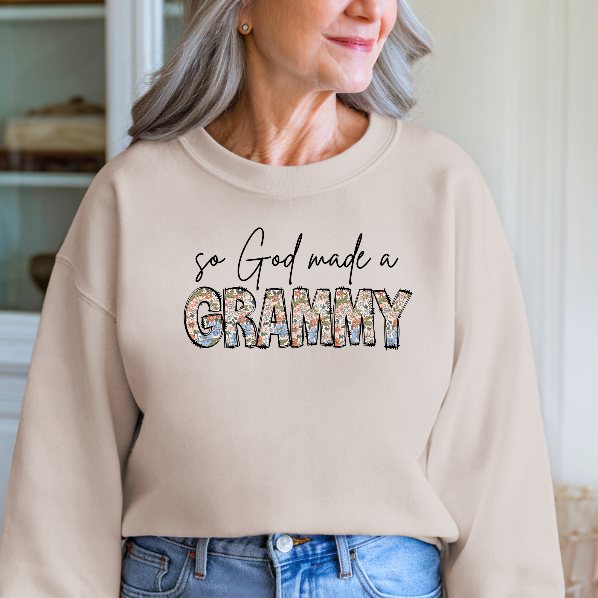 So God Made A Grammy Sweatshirt | Christian Shirts