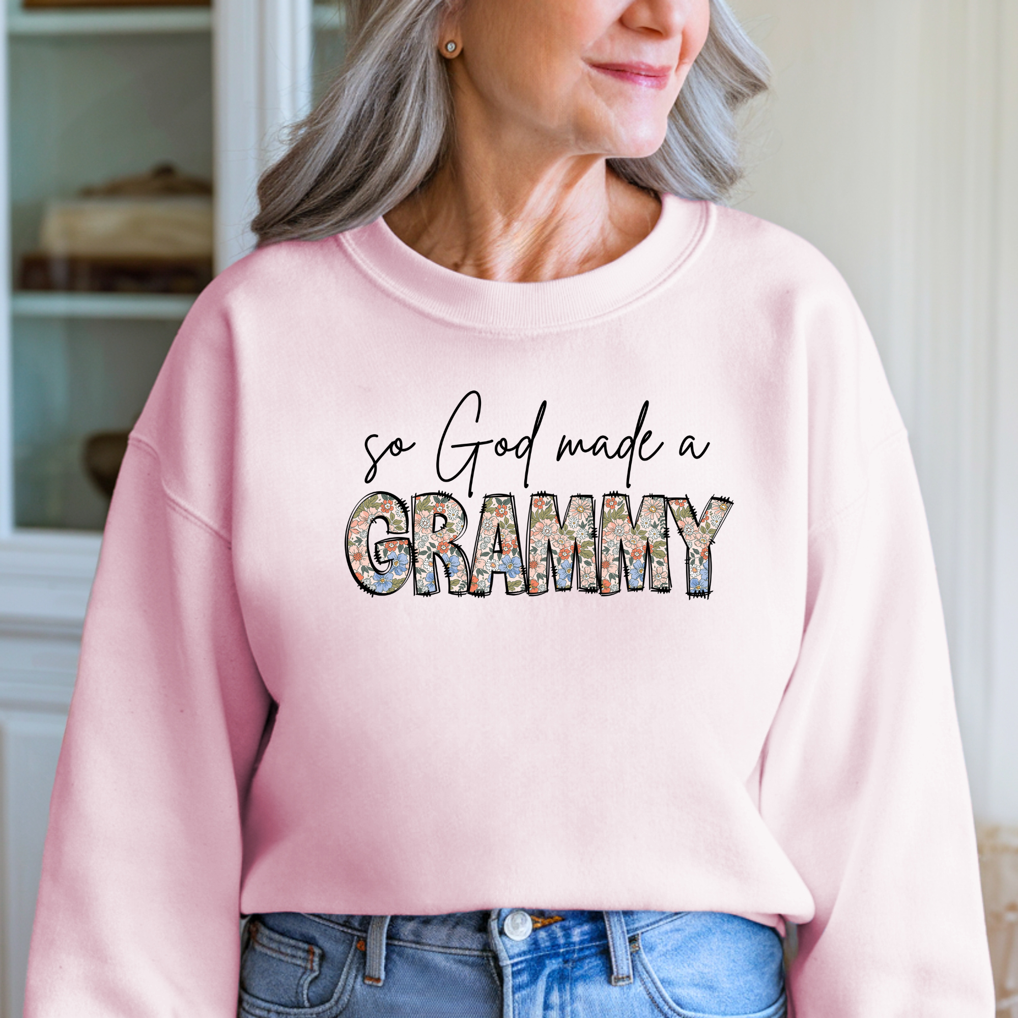 So God Made A Grammy Sweatshirt | Christian Shirts