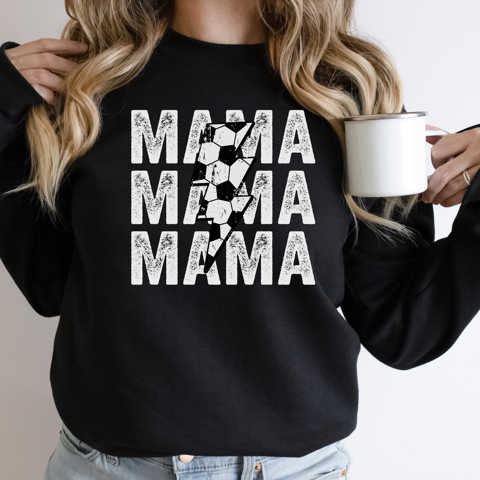 Soccer mama stacked sweatshirt