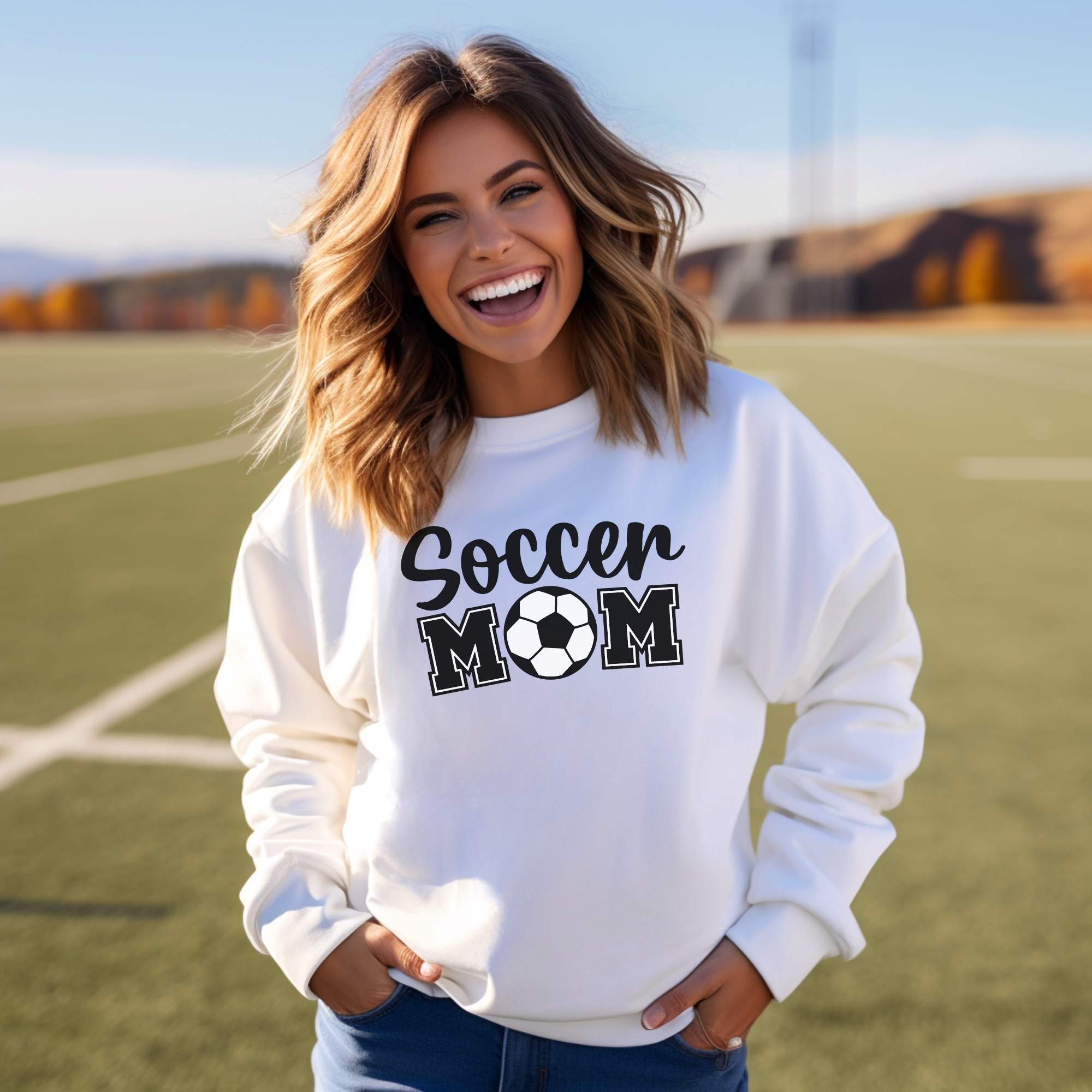 soccer mom sweatshirt for women