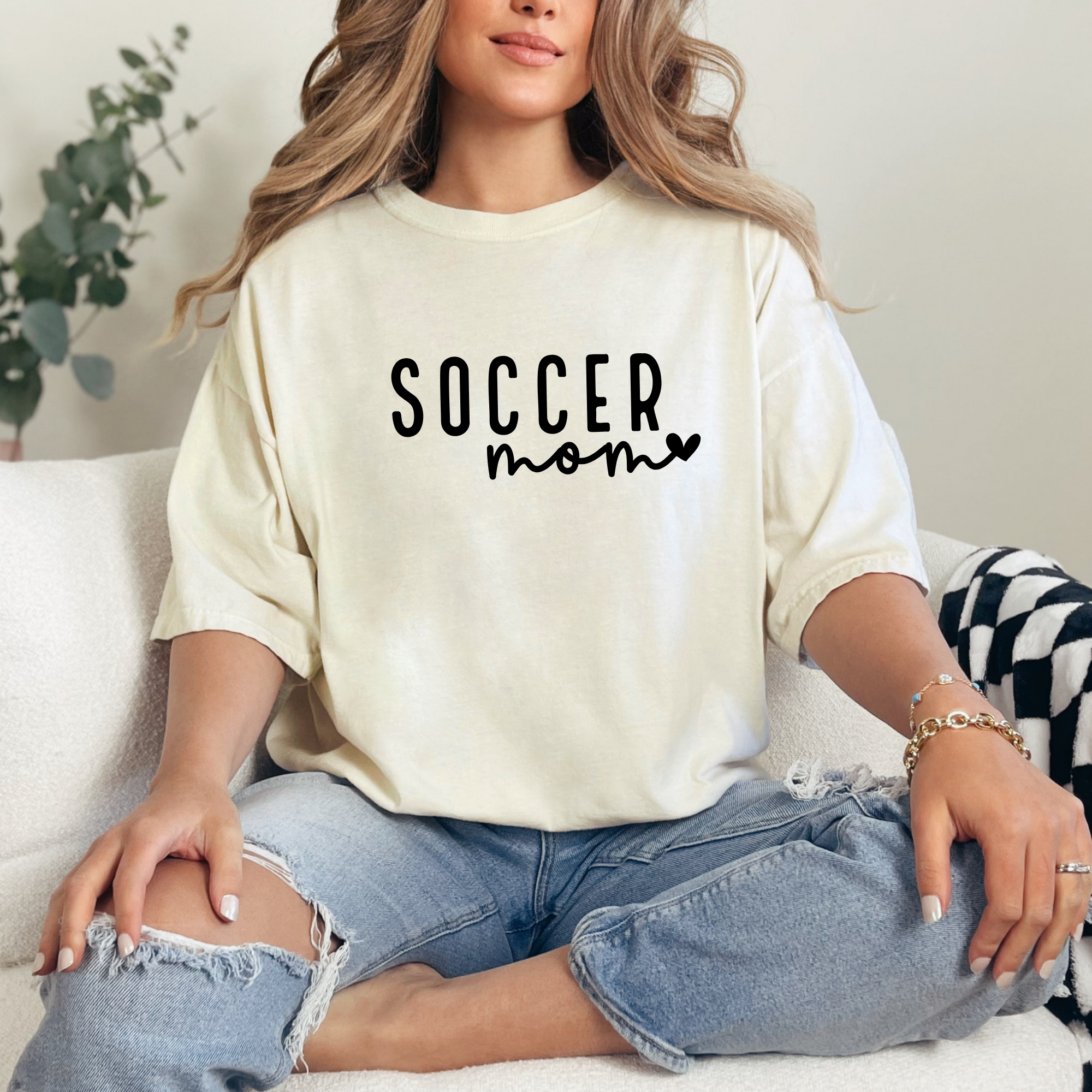 soccer mom womens graphic tee