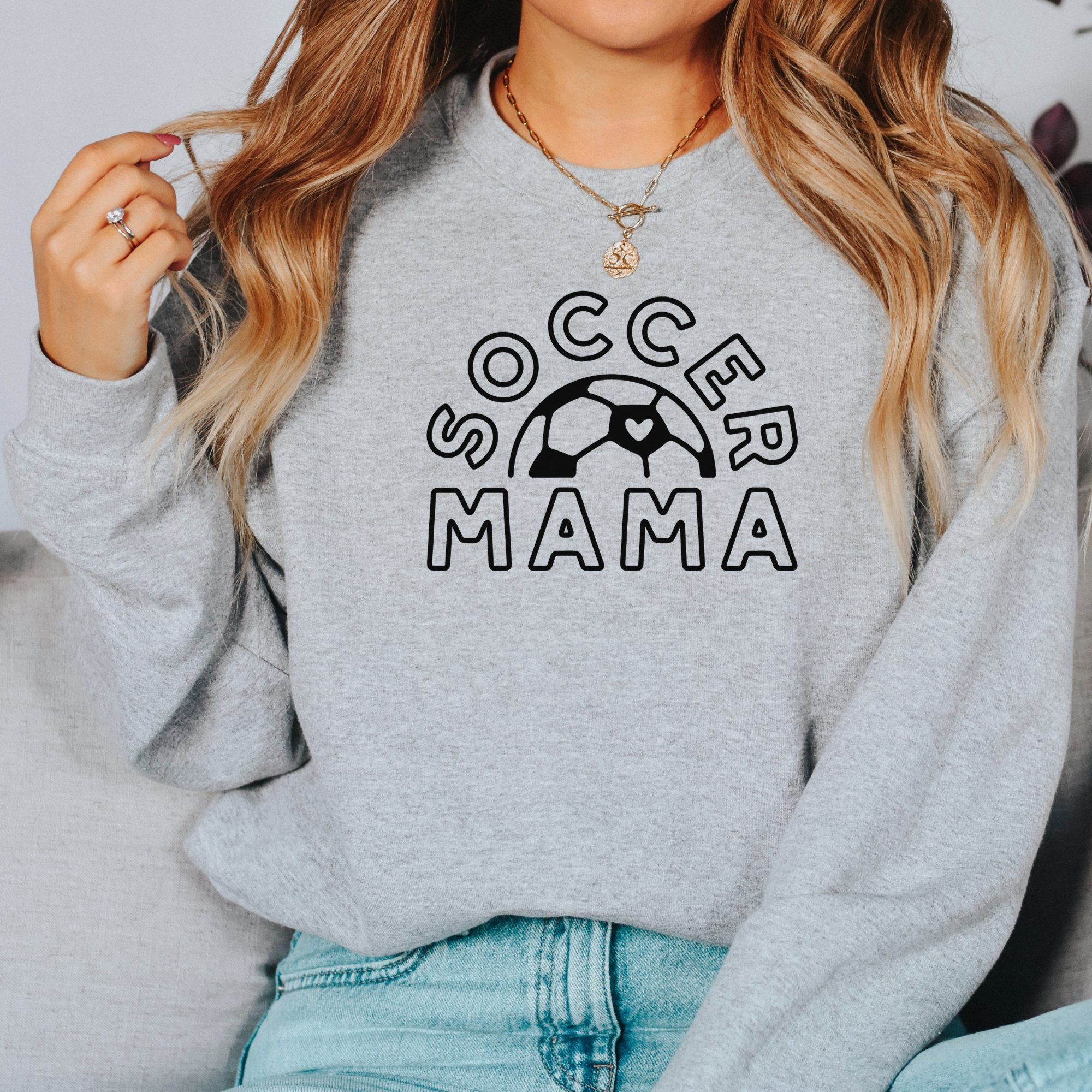 Soccer mama --adult sweatshirt