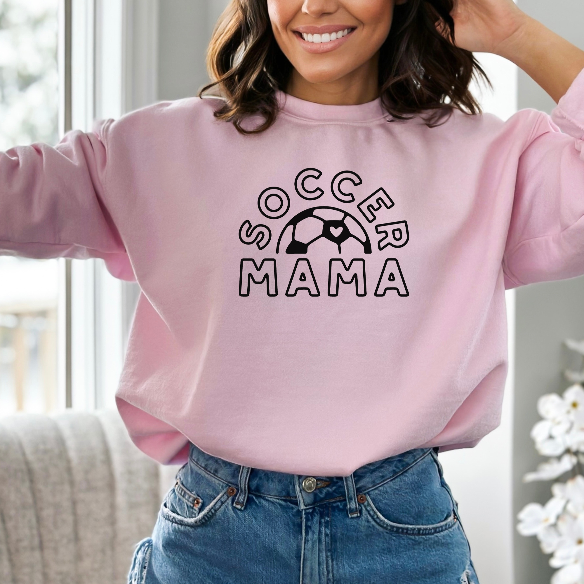 Soccer mama --adult sweatshirt