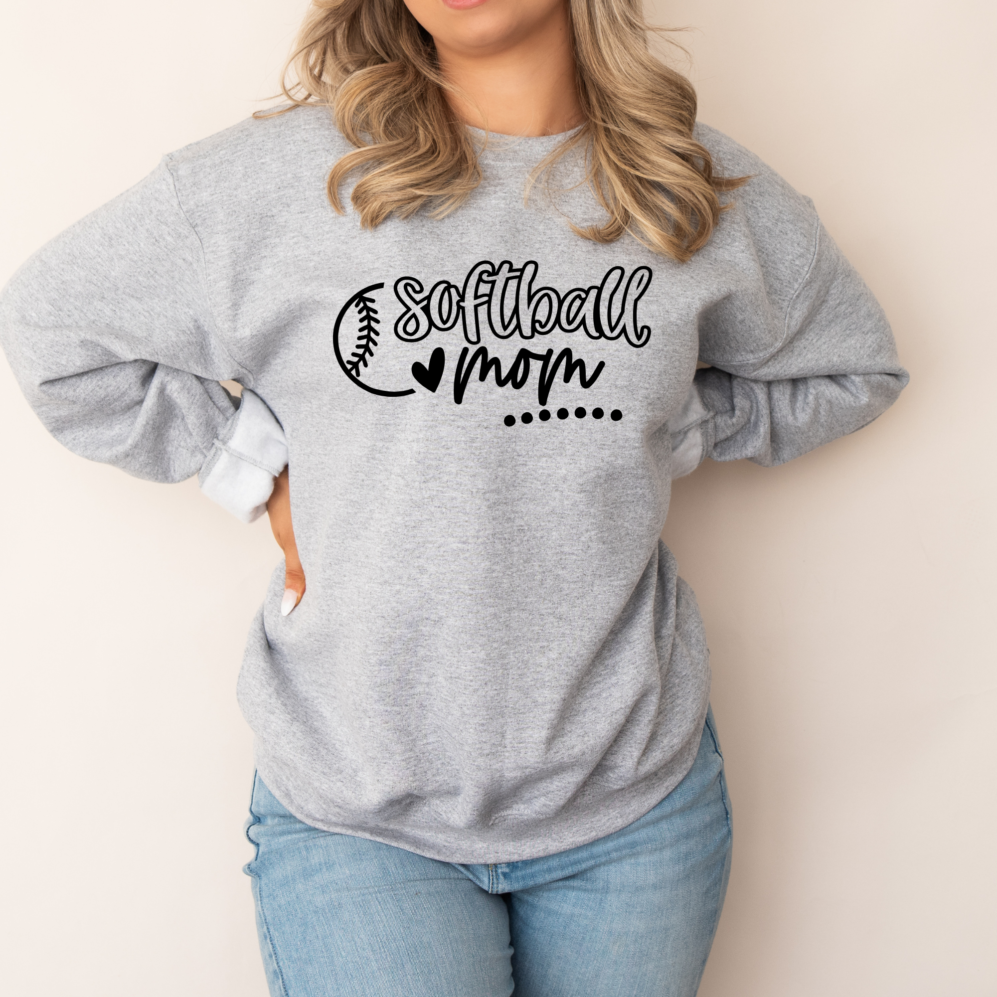Softball Mom Sweatshirt | Sports Mom Sweatshirt
