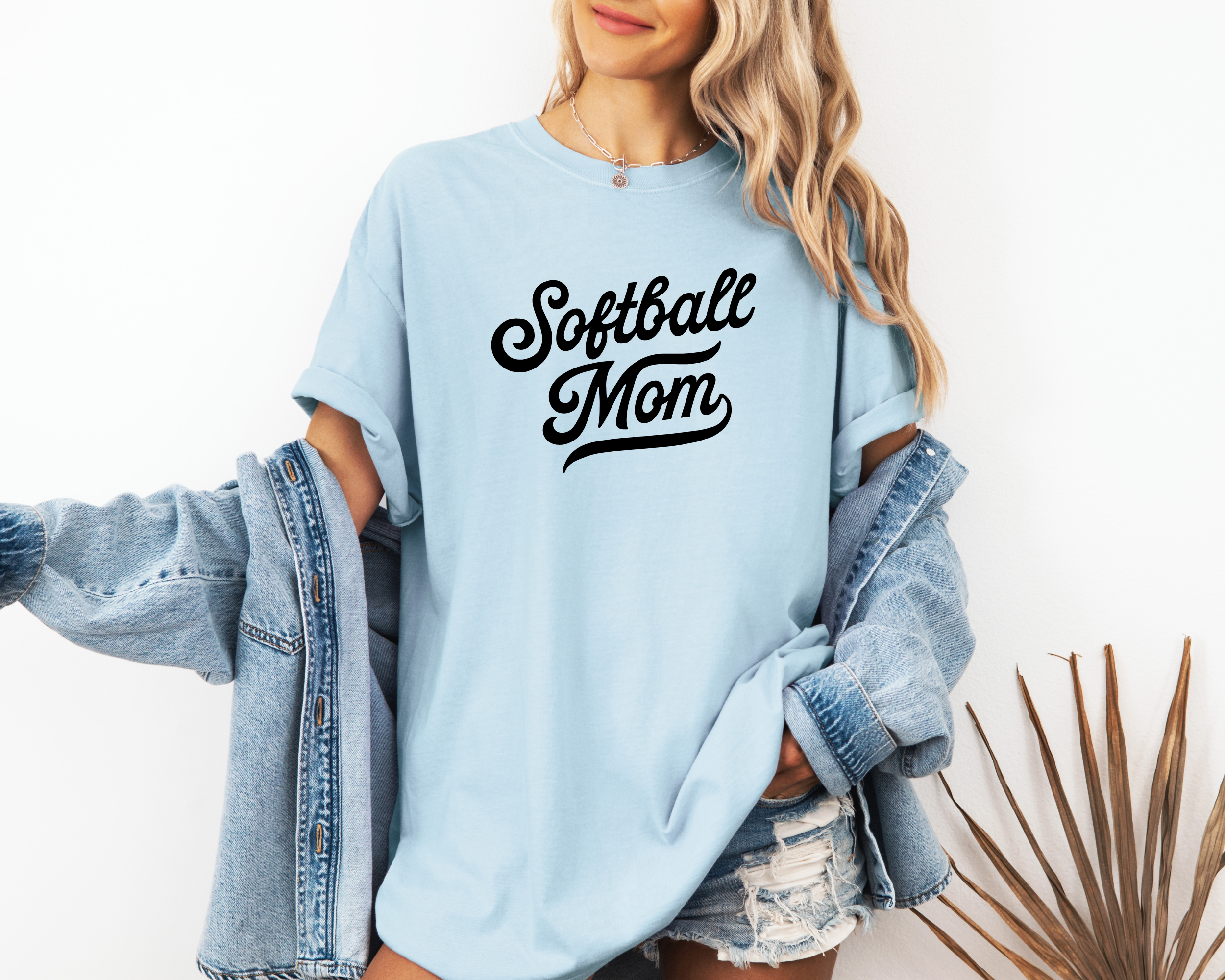 Retro inspired softball mom shirt