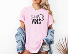 Softball vibes tshirt for softball moms