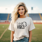 Softball vibes tshirt for softball moms