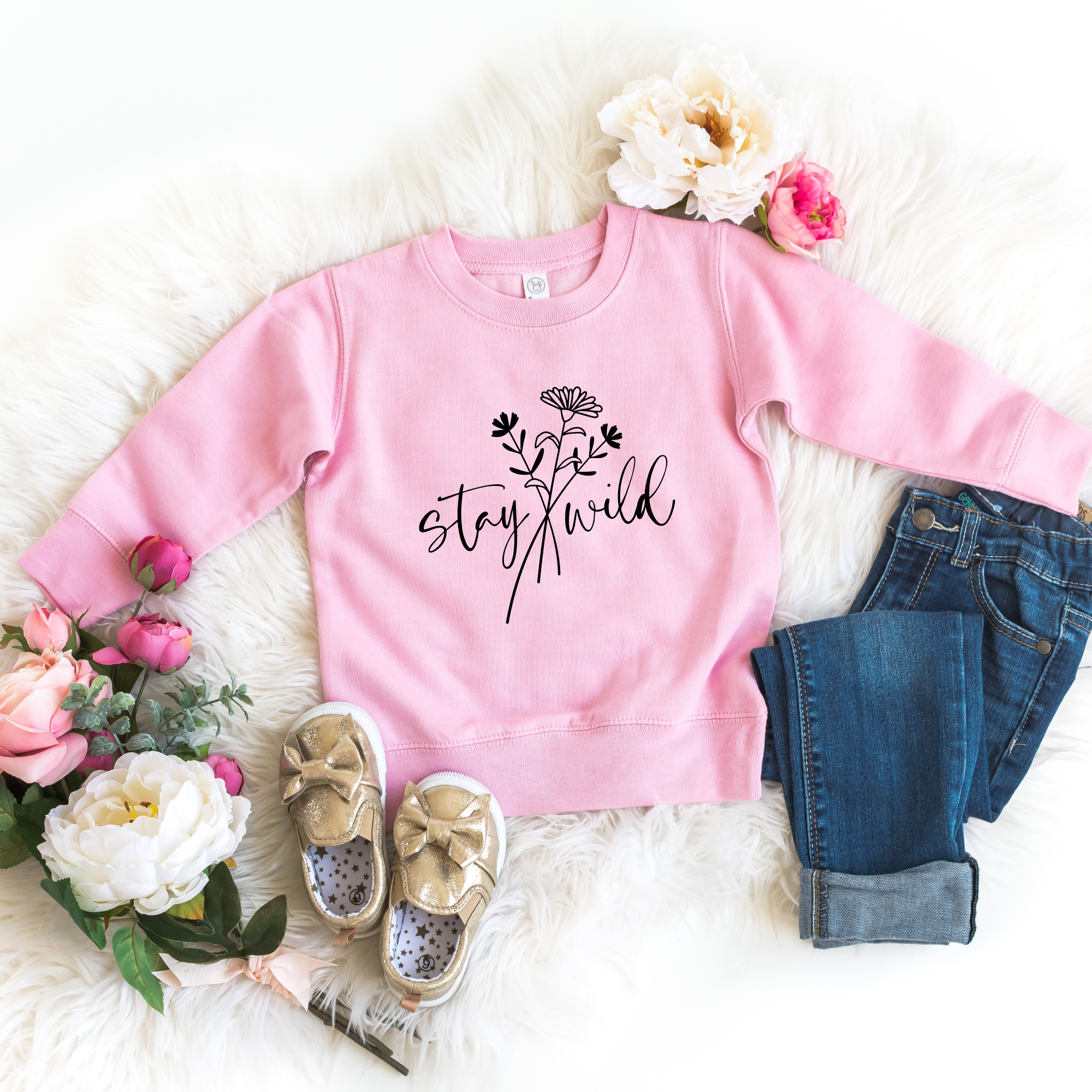 Stay Wild Boho Sweatshirt | Girls Sweatshirt