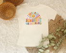 sunshine on my mind girls tshirt for spring or summer in a retro shirt design