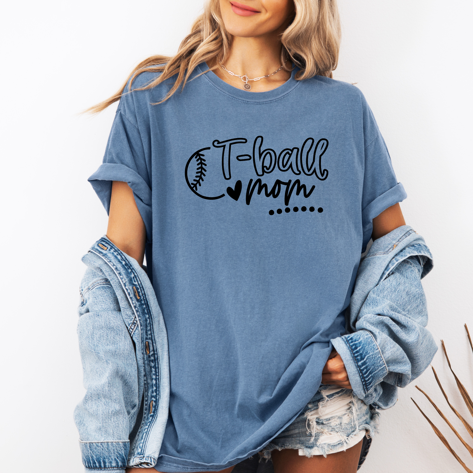 T-ball mom --Comfort Colors tee