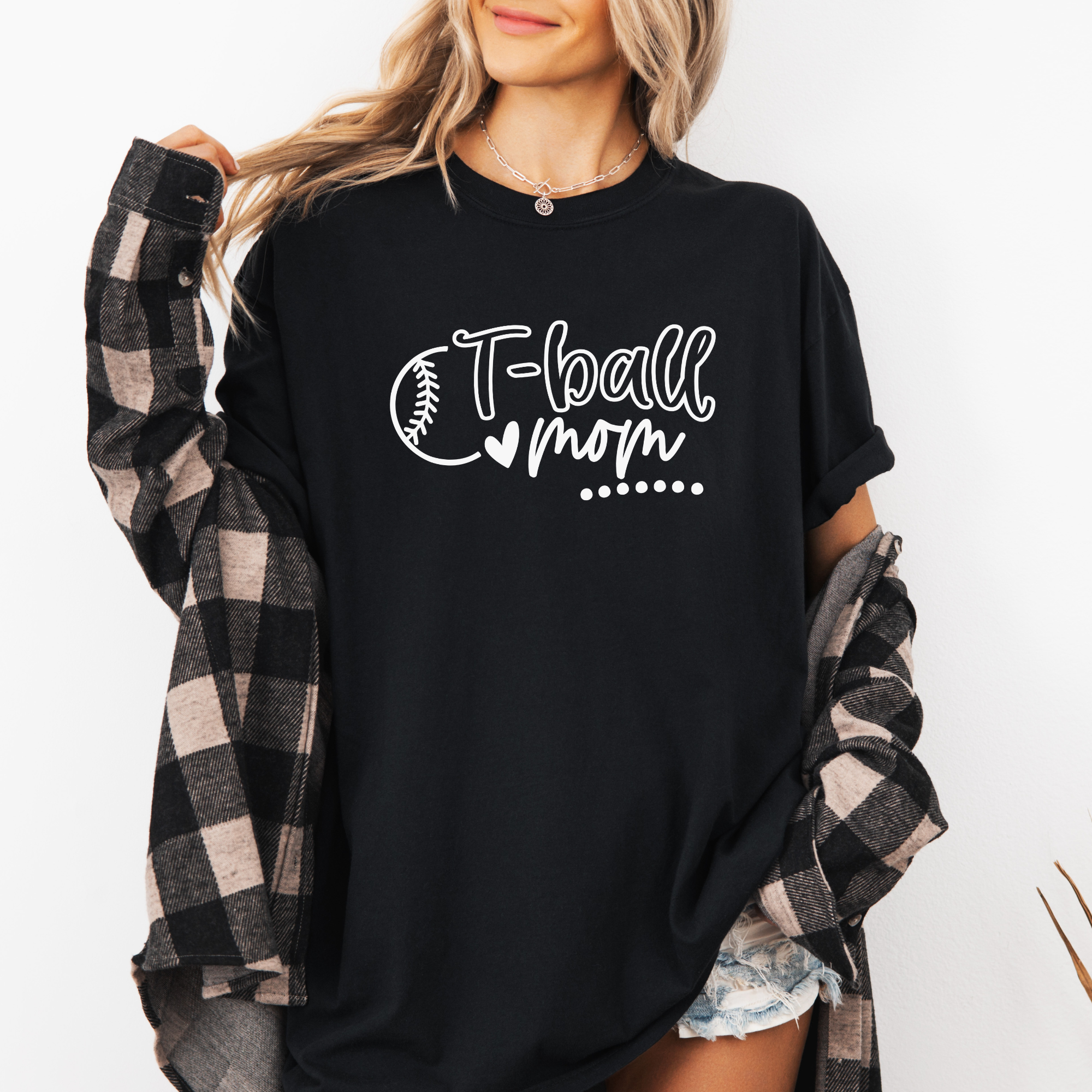 T-ball mom --Comfort Colors tee