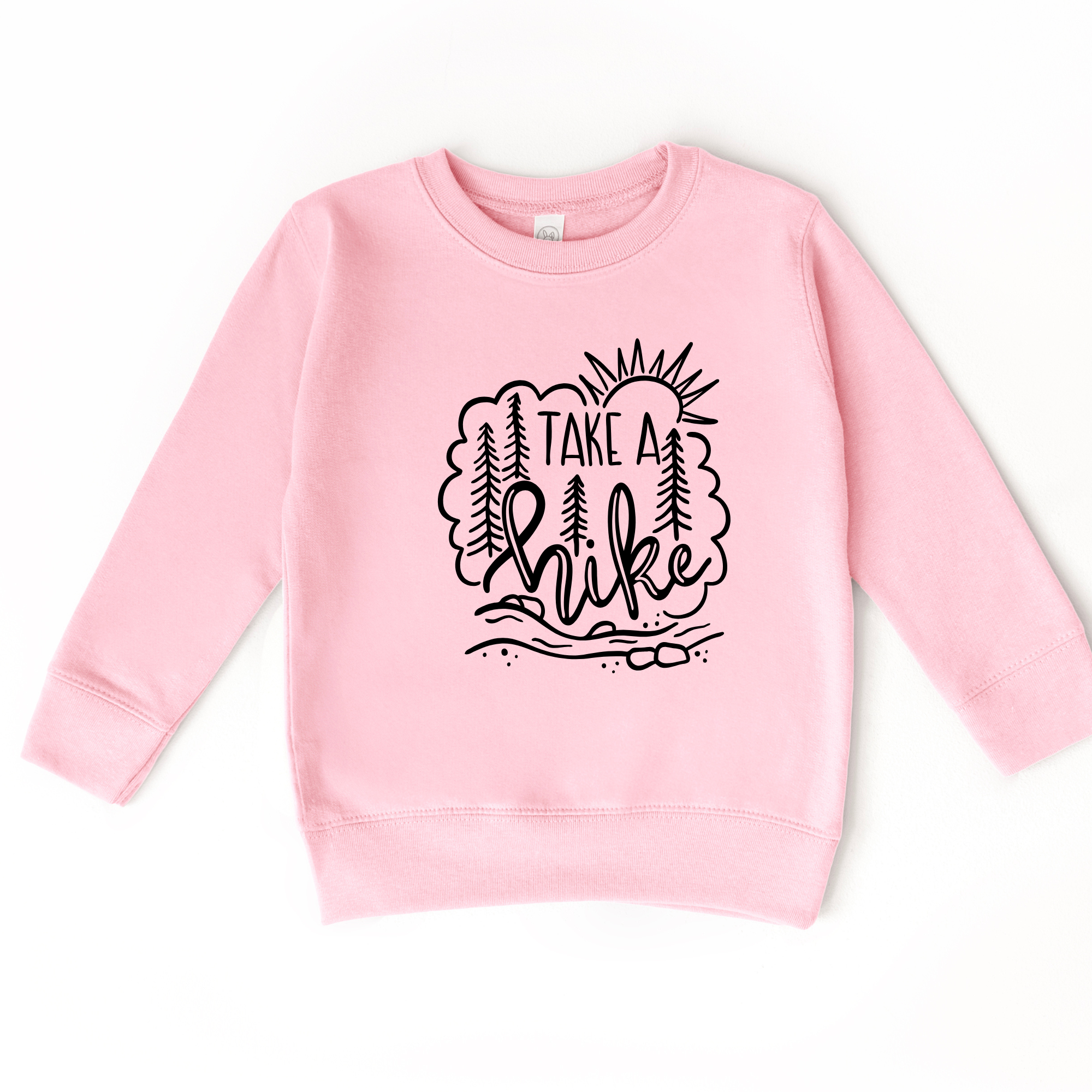 Take a hike kids hiking sweatshirt.