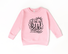 Take a hike kids hiking sweatshirt.