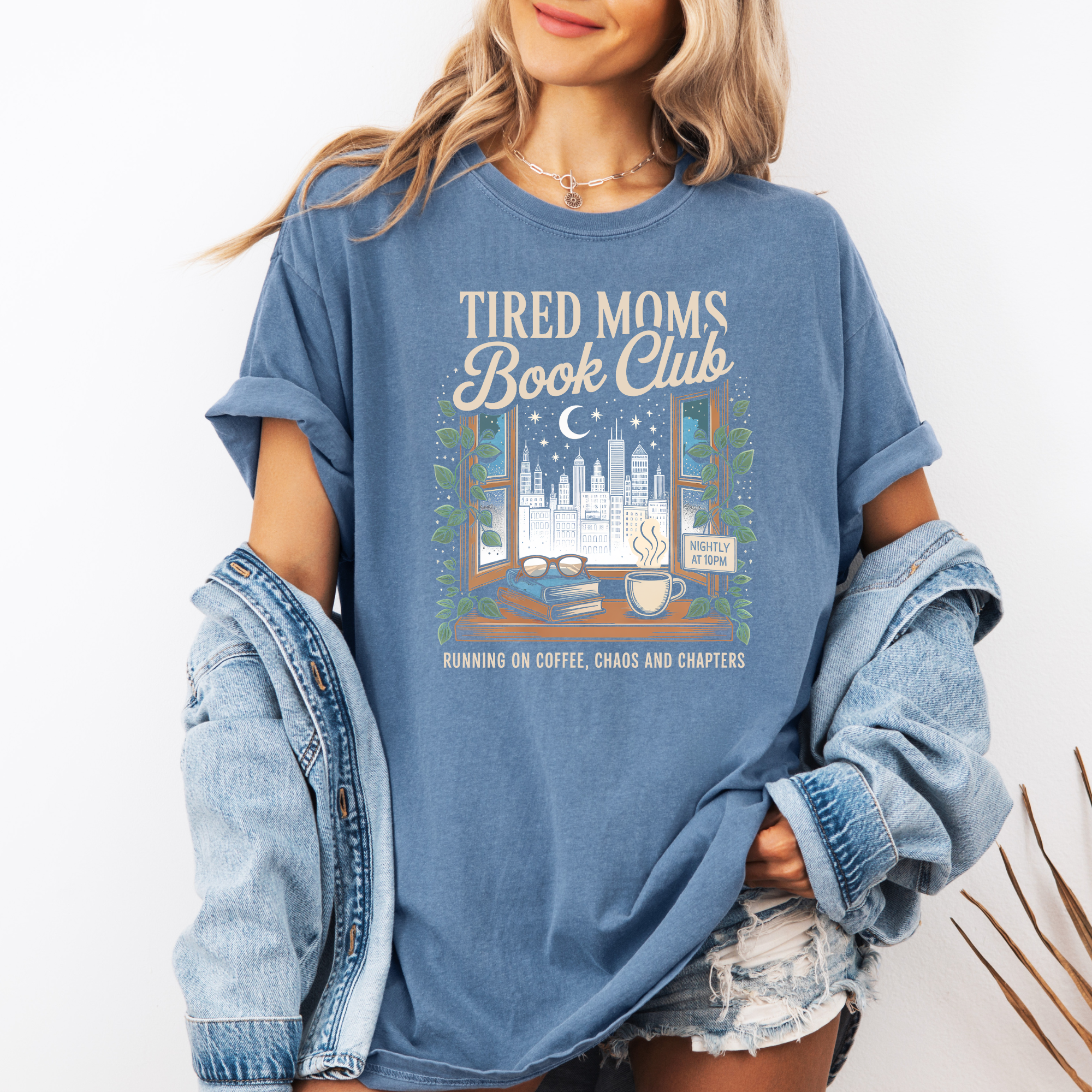 Tired Moms Book Club T-Shirt | Funny Book Shirt